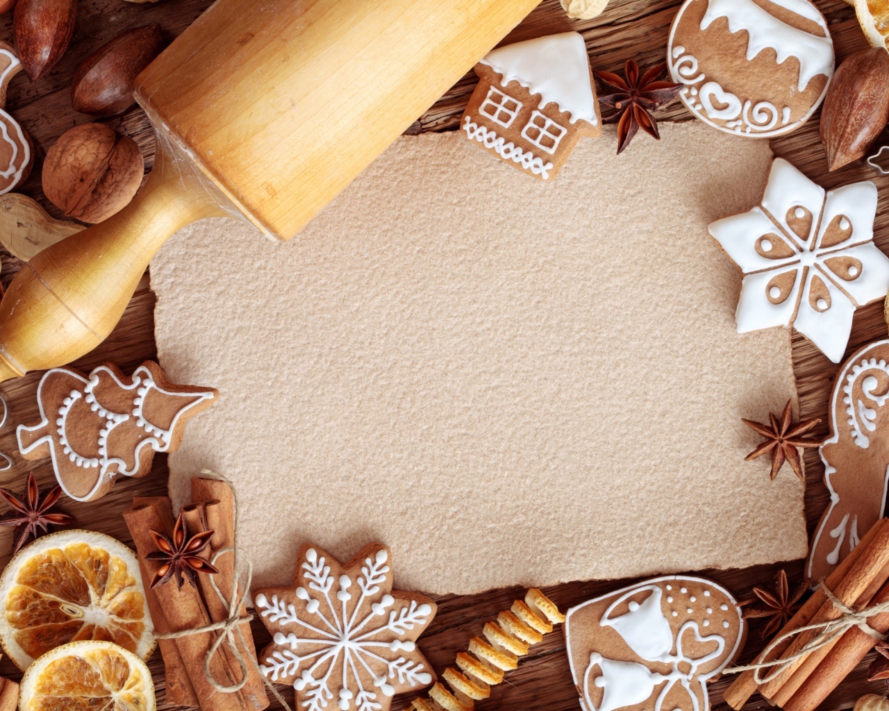 Handy-Wallpaper Lebensmittel, Gebäck, Feiertage, Dessert, Neujahr, Weihnachten kostenlos herunterladen.