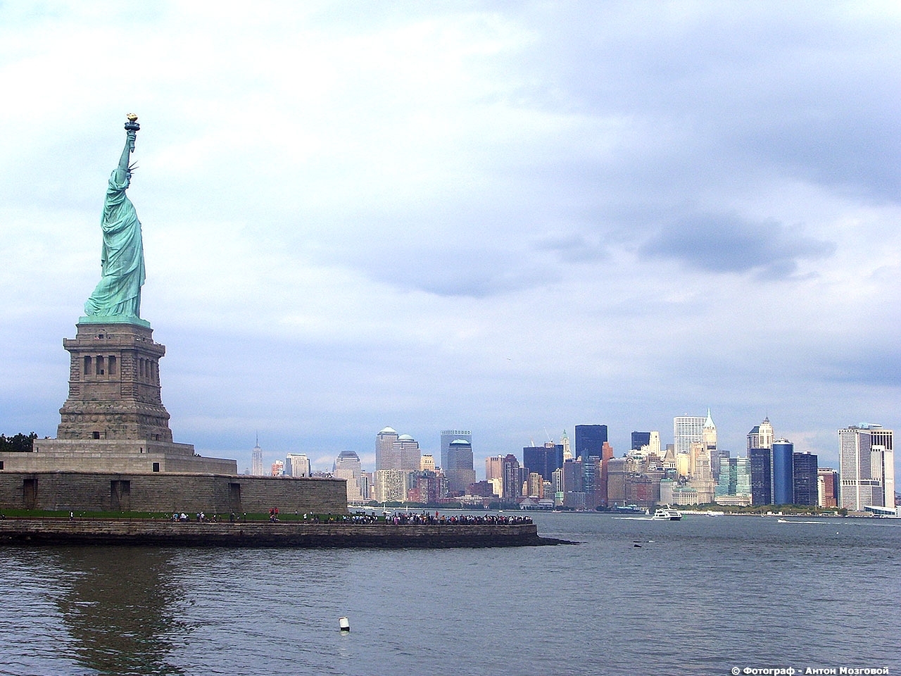 Handy-Wallpaper Statue Of Liberty, Landschaft, Architektur kostenlos herunterladen.