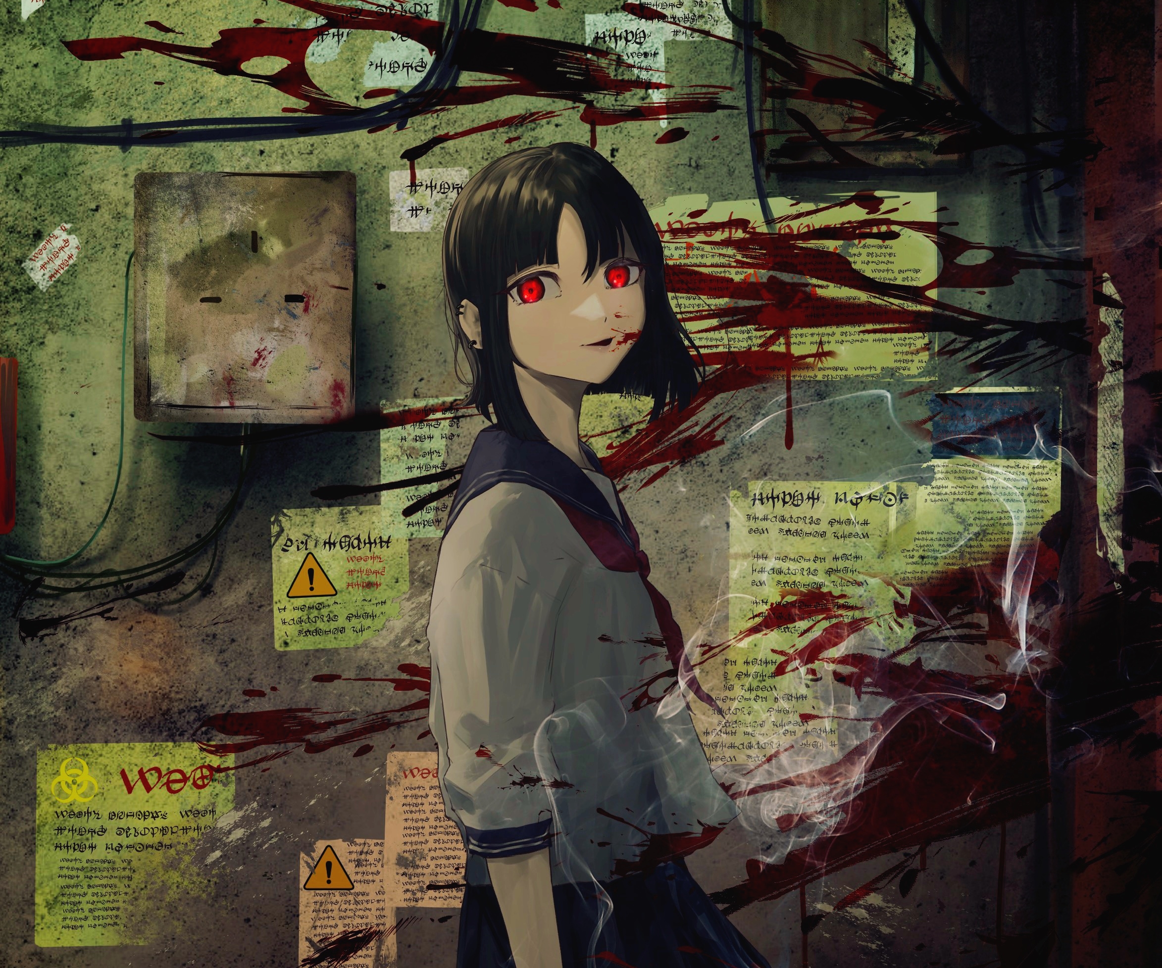 bloody girl wallpaper