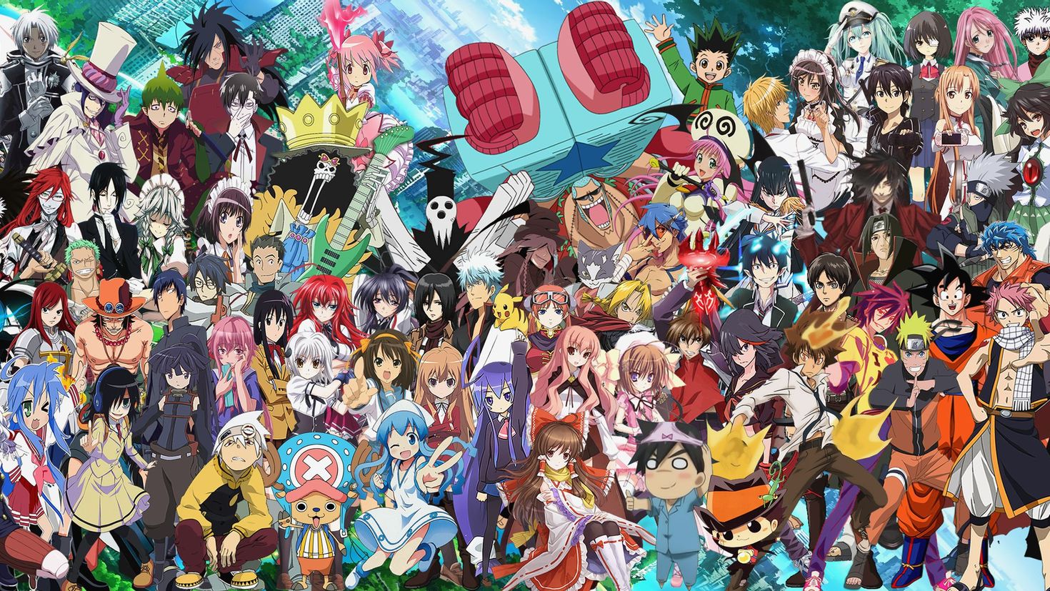 Рисунки известных аниме персонажей
