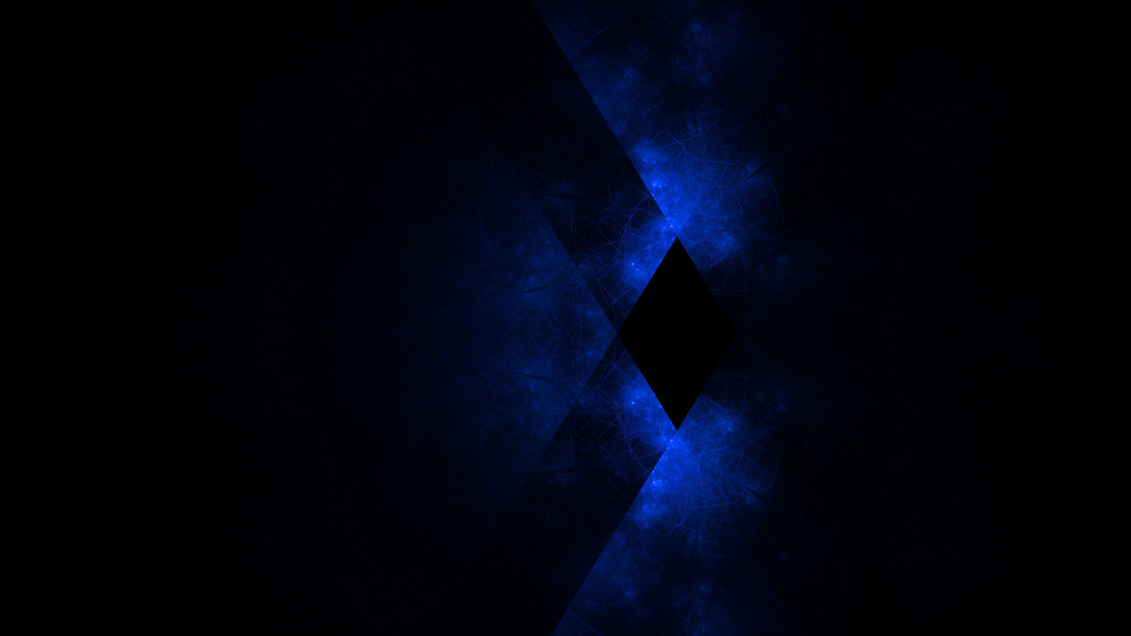 139272 Hintergrundbild herunterladen blau, abstrakt, dunkel, rhombus, kreuz - Bildschirmschoner und Bilder kostenlos