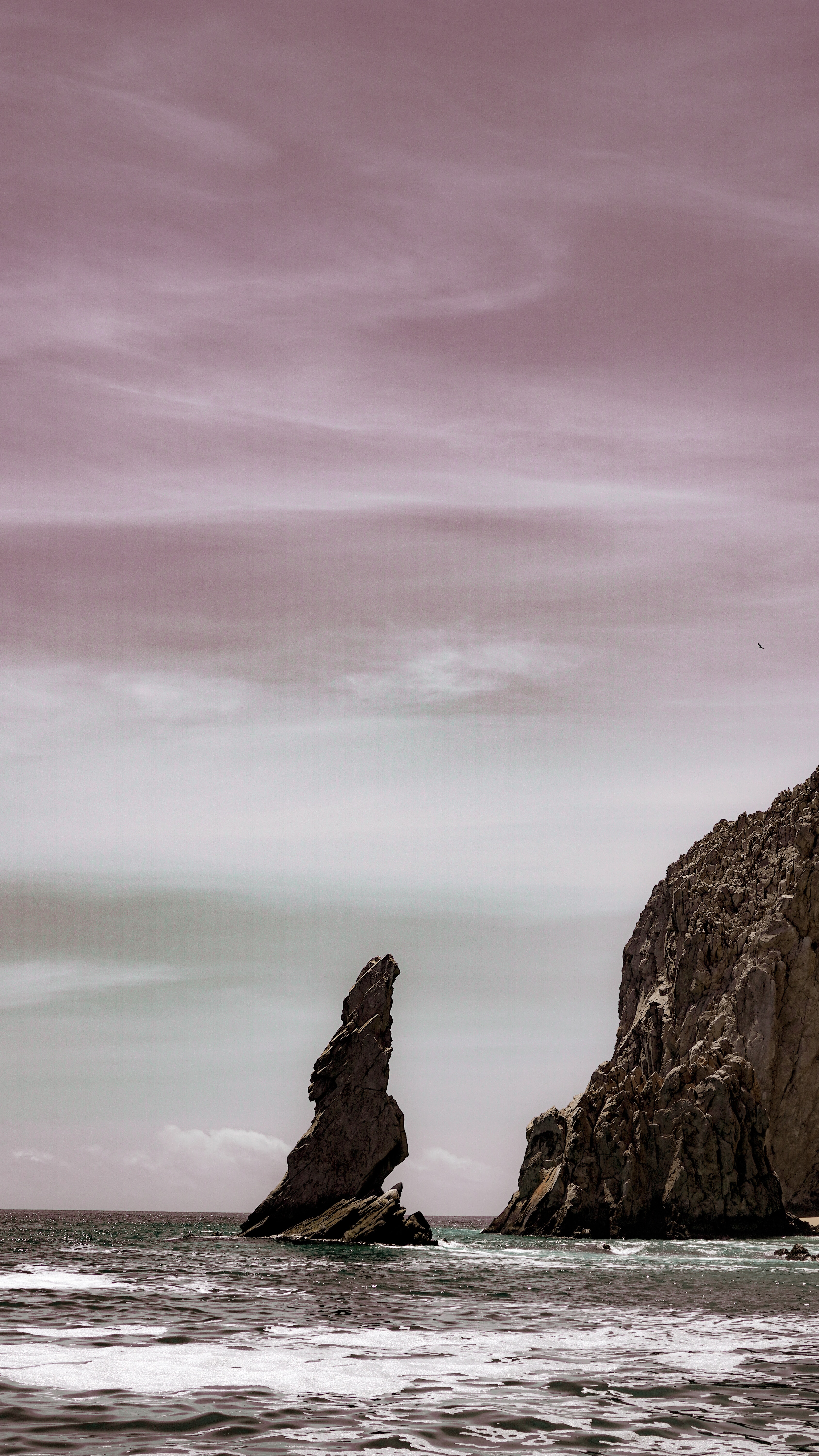 Download mobile wallpaper Rocks, Waves, Cliff, Wavy, Nature, Sea for free.