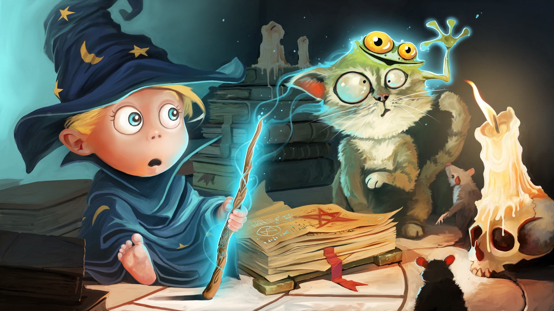 Wizard With Spells On His Book Background, Fantasy Wizard Picture, Wizard,  Fantasy Background Image And Wallpaper for Free Download