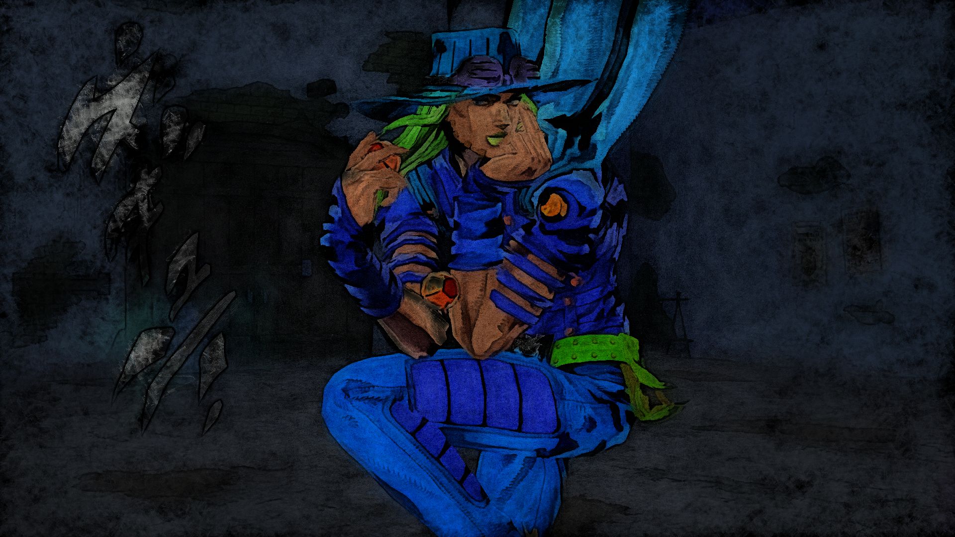 Gyro Zeppeli in the anime artstyle by LordOfToasters on Newgrounds