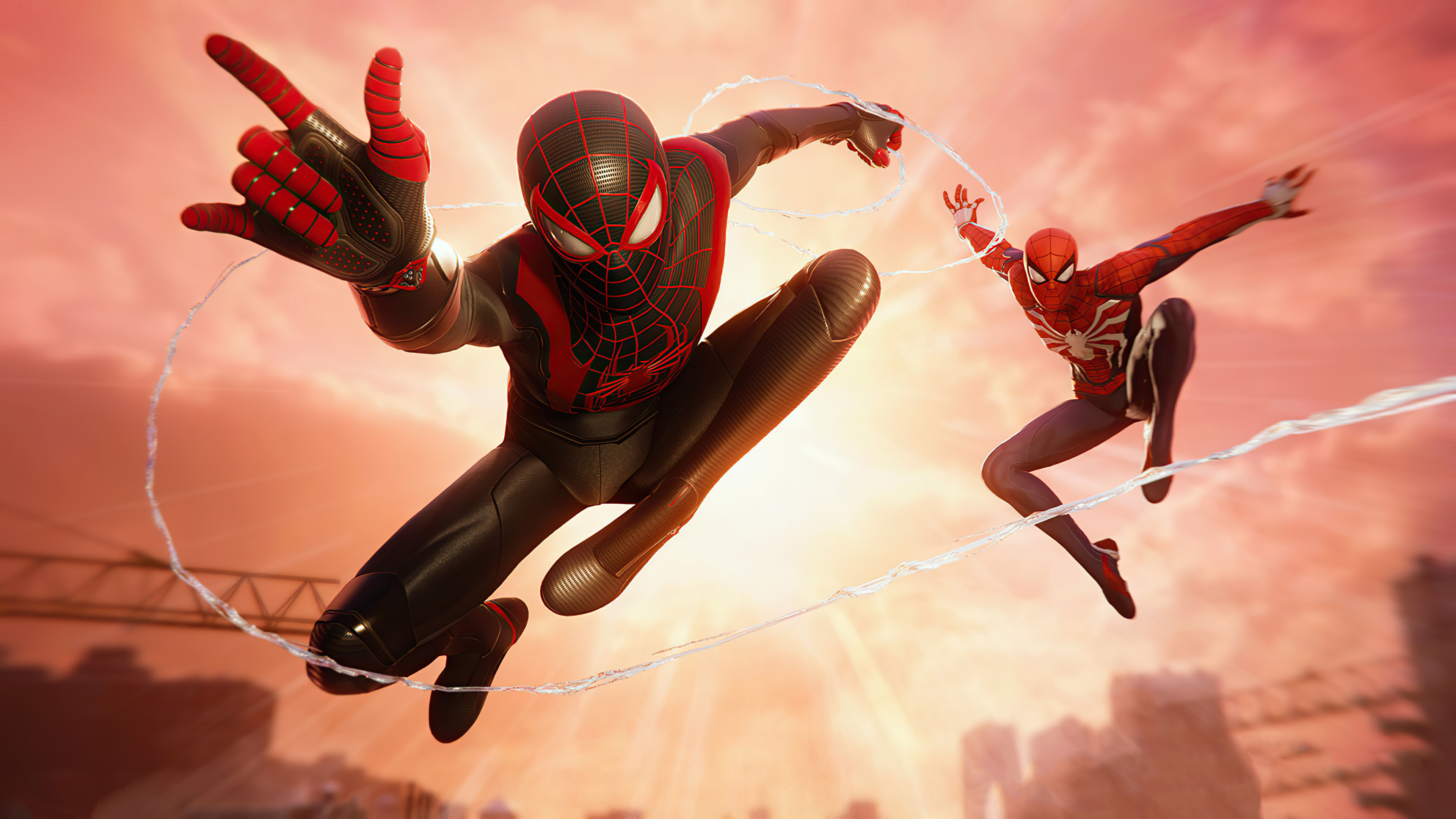 marvel's spider man: miles morales, miles morales, spider man (ps4), spider man, video game, peter parker lock screen backgrounds