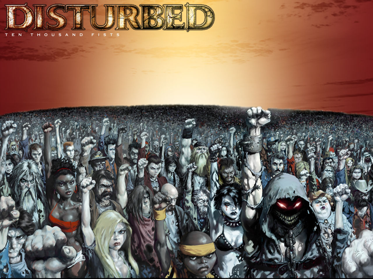 Disturbed (Band) Vertical Background
