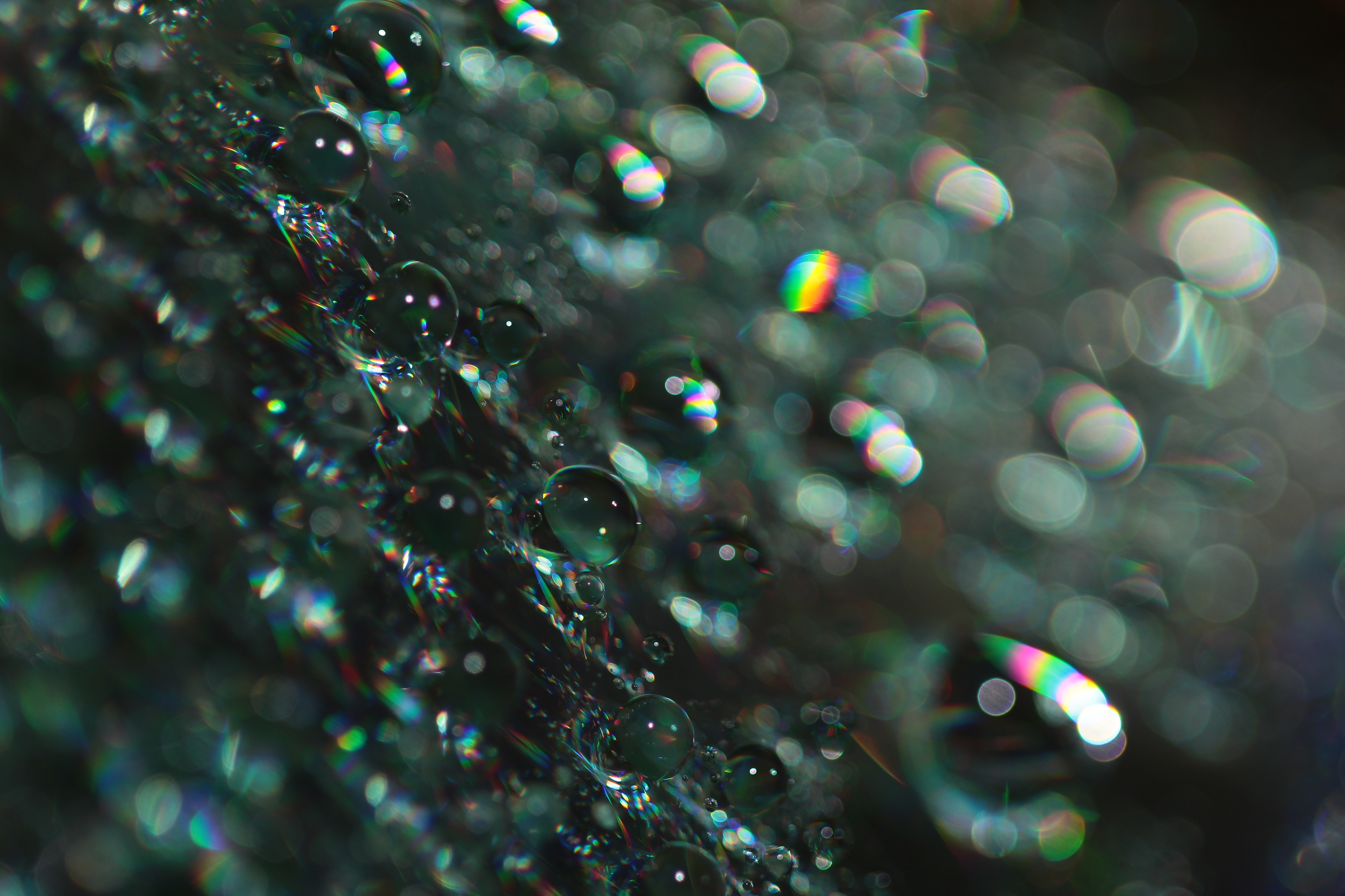 abstract, bubbles, macro, glare, shine, brilliance, bokeh, boquet desktop HD wallpaper