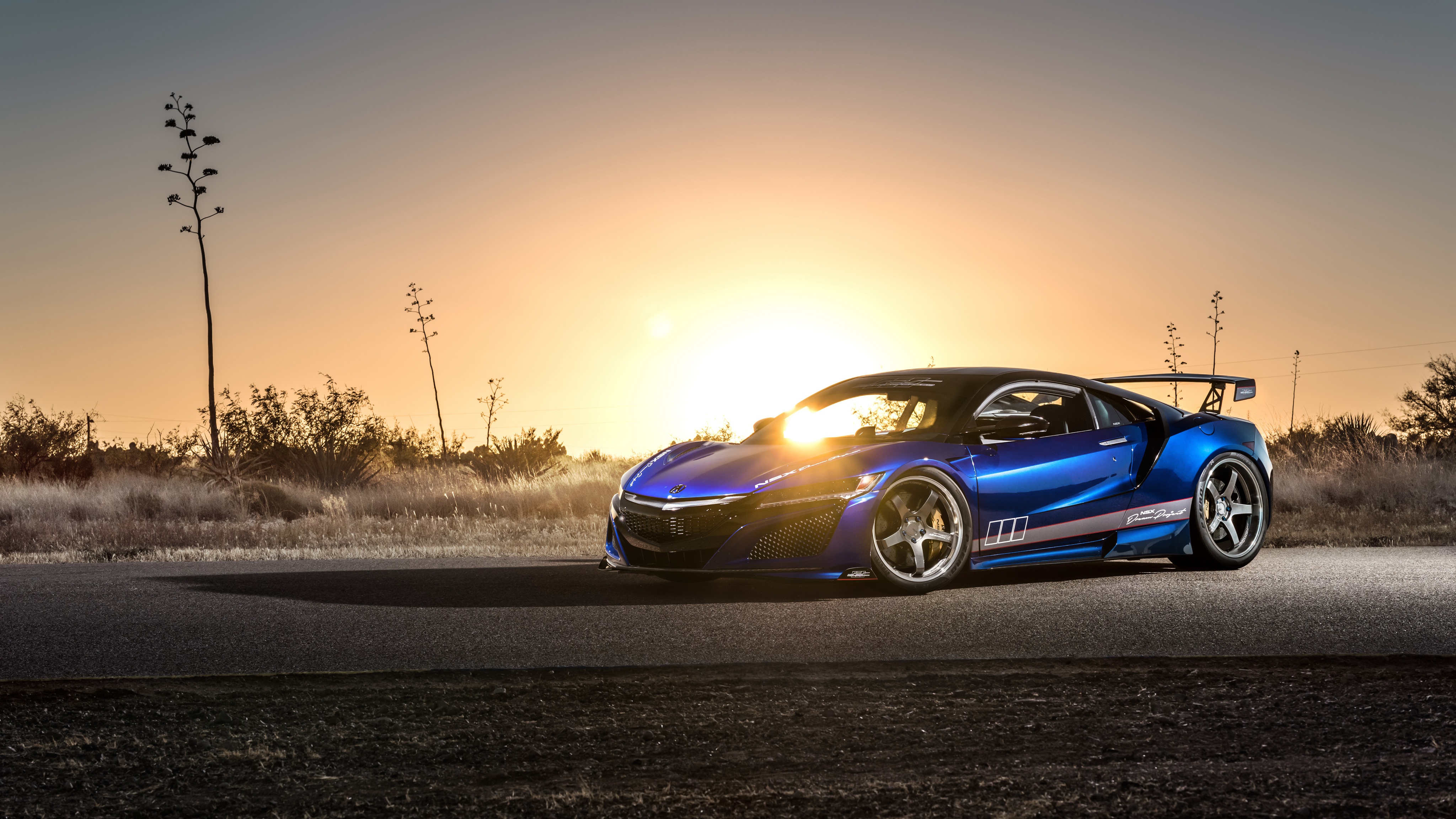 Download mobile wallpaper Sunset, Acura, Car, Supercar, Vehicles, Acura Nsx for free.