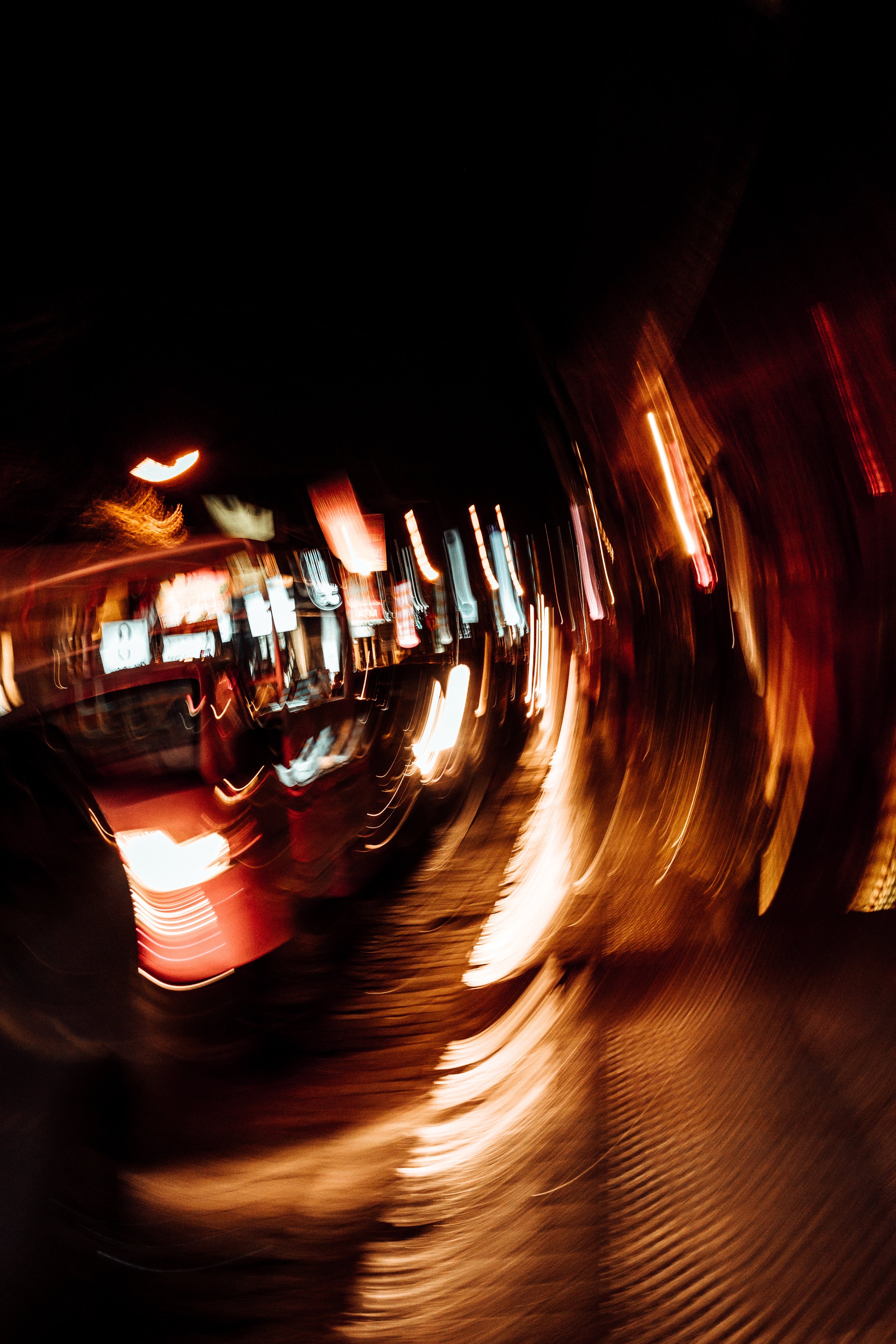 Download mobile wallpaper Distortion, Long Exposure, Smooth, Glare, Light, Shine, Abstract, Blur for free.