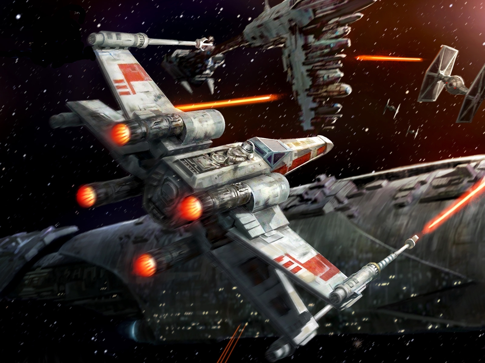 star wars, sci fi, x wing Desktop Wallpaper