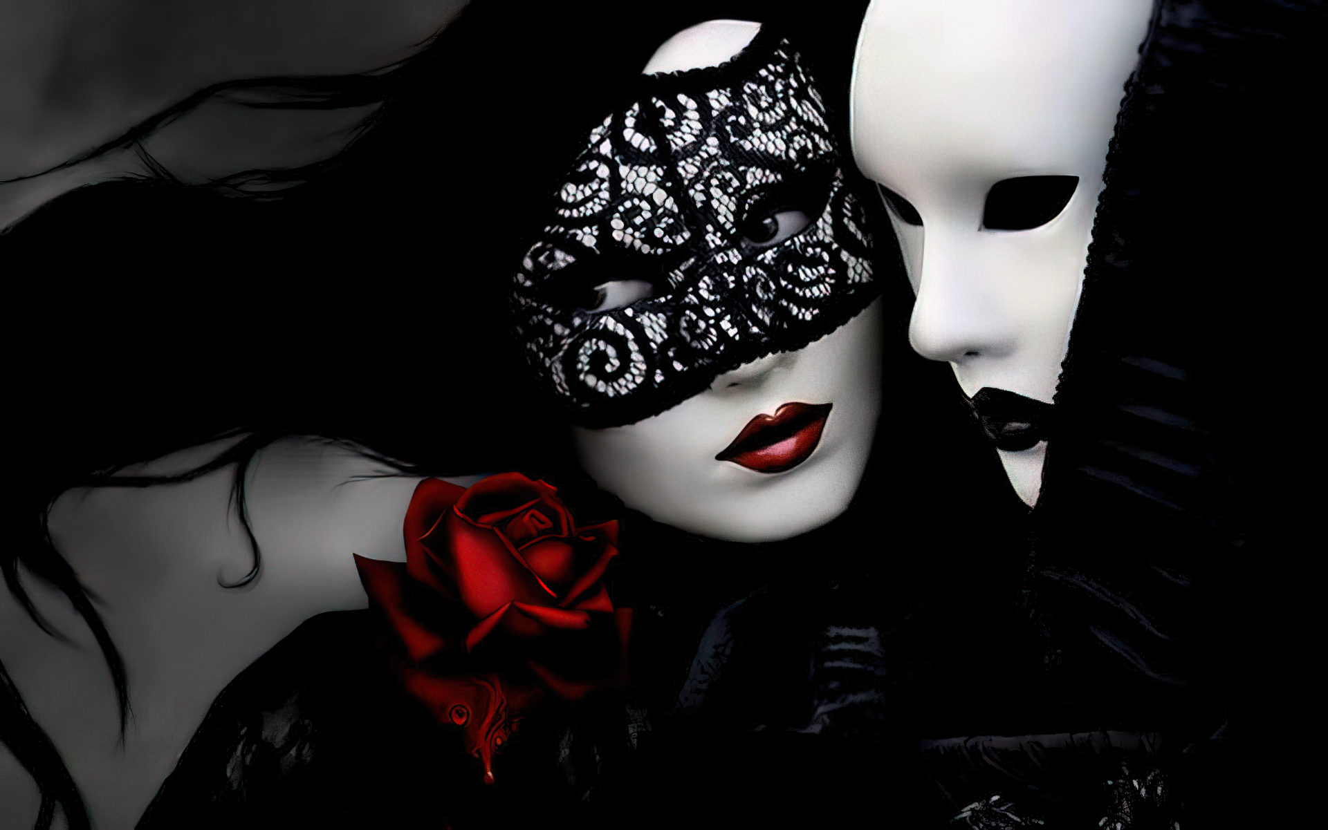 Masquerade Anime, masquerade, naruto, anime, dark, black, mask, HD  wallpaper