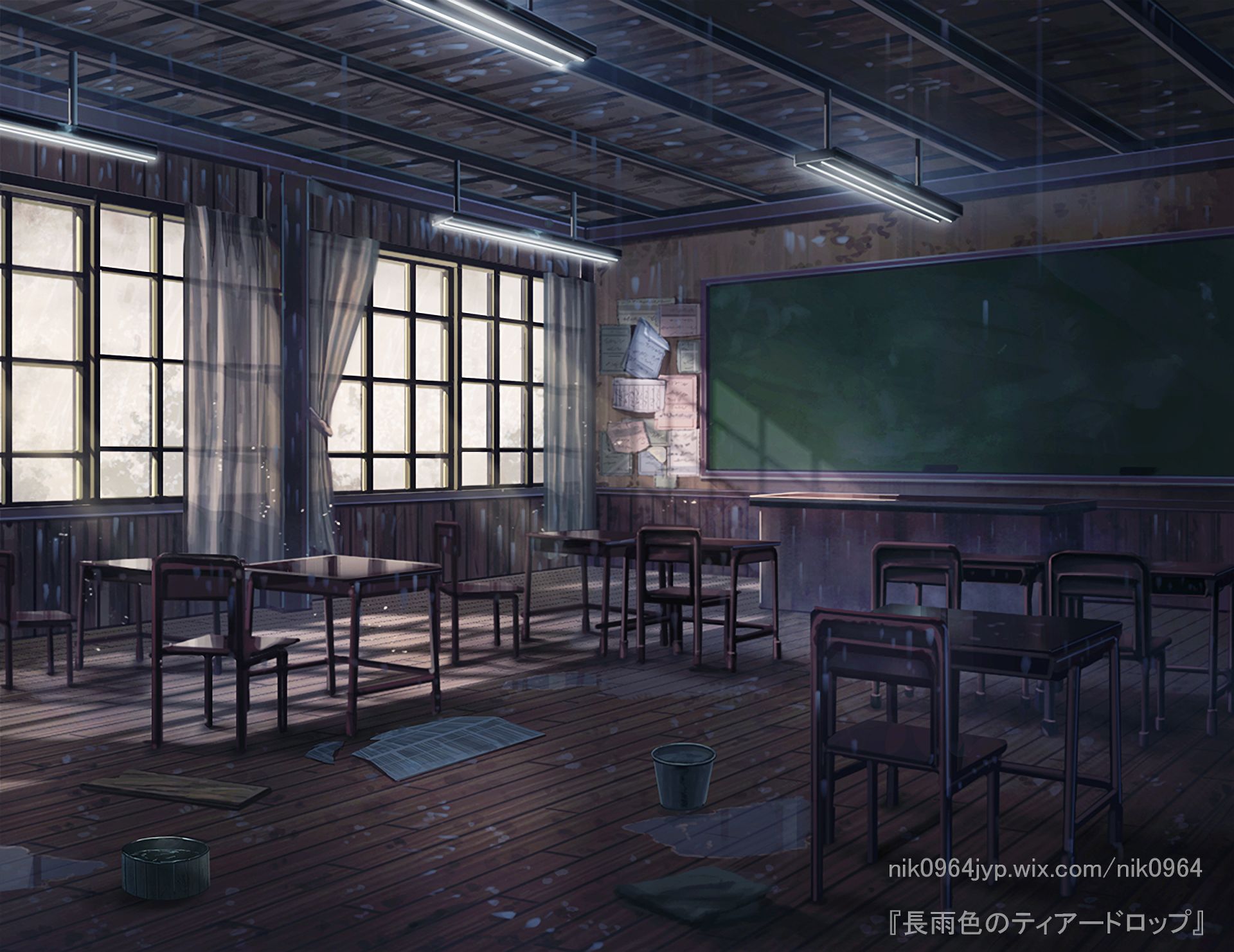 anime, classroom, school 1080p