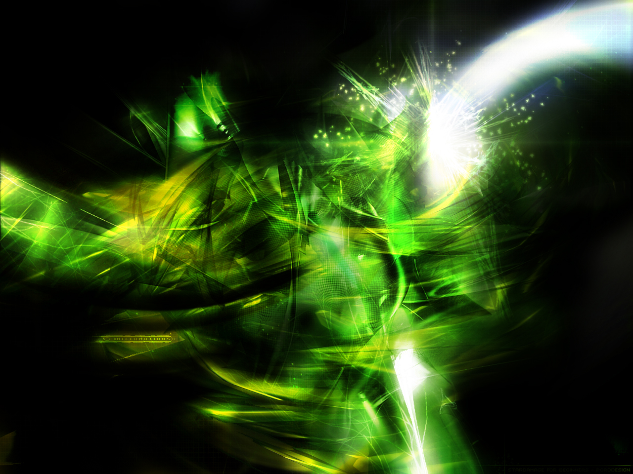 black and green abstract background