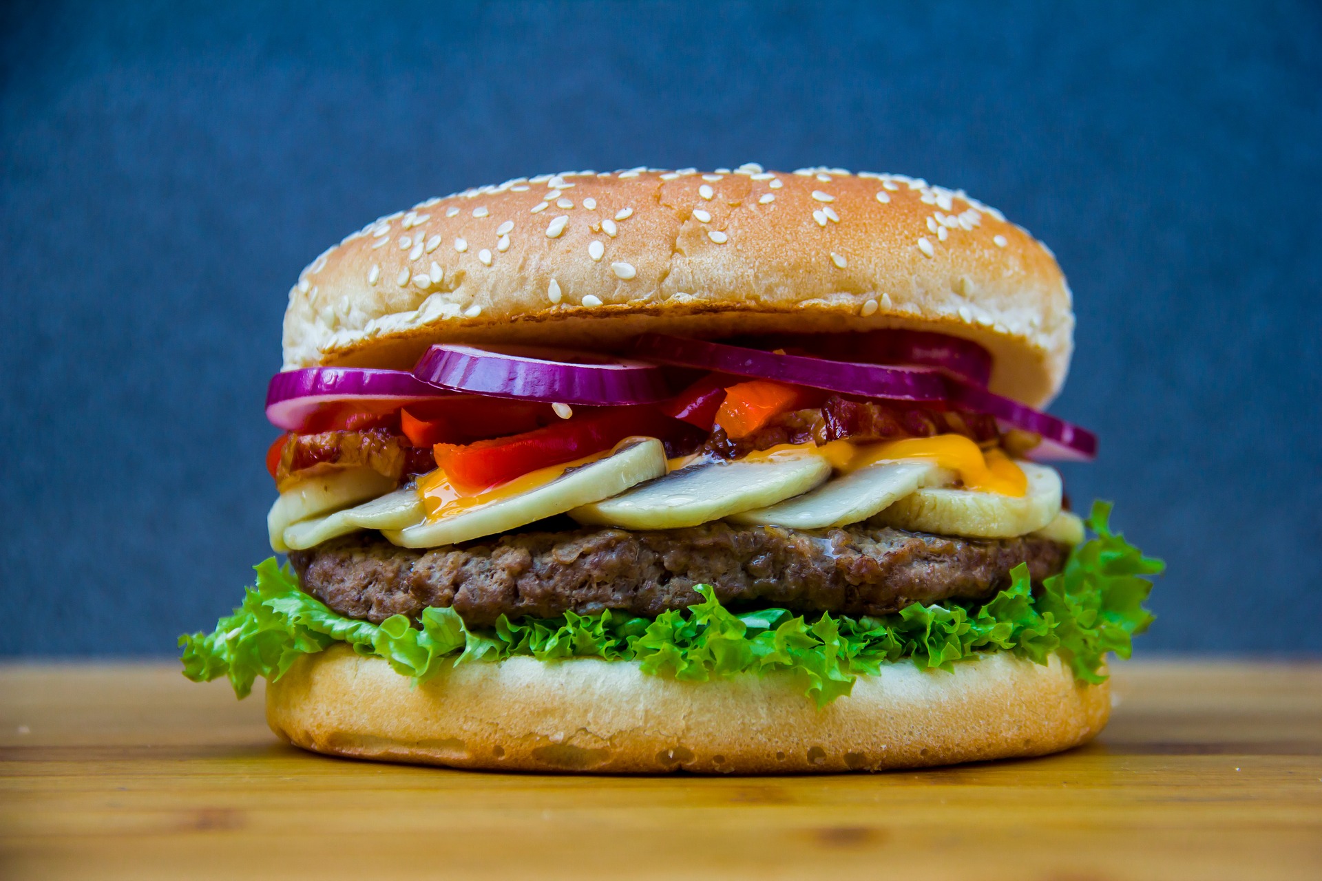 hamburger, food, burger, lunch, meal 4K