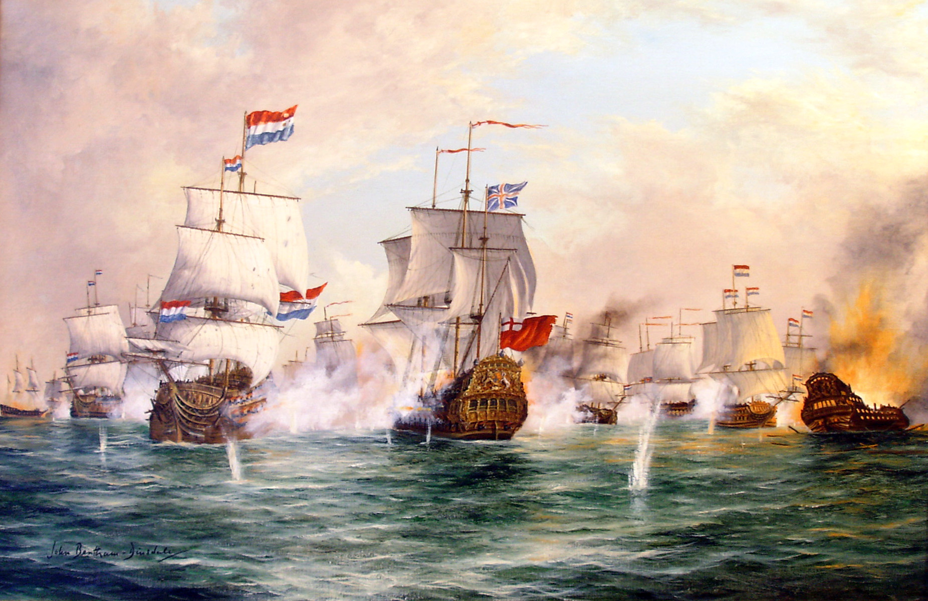 Download mobile wallpaper Battle Of Sole Bay, Wars, Military, Battle for free.