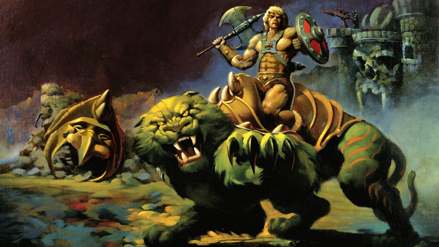 He s man. He-man & the Masters of the Universe арт. Хи мен арт. Властелины Вселенной мультфильм 1982. Тигр Хи-Мэн.