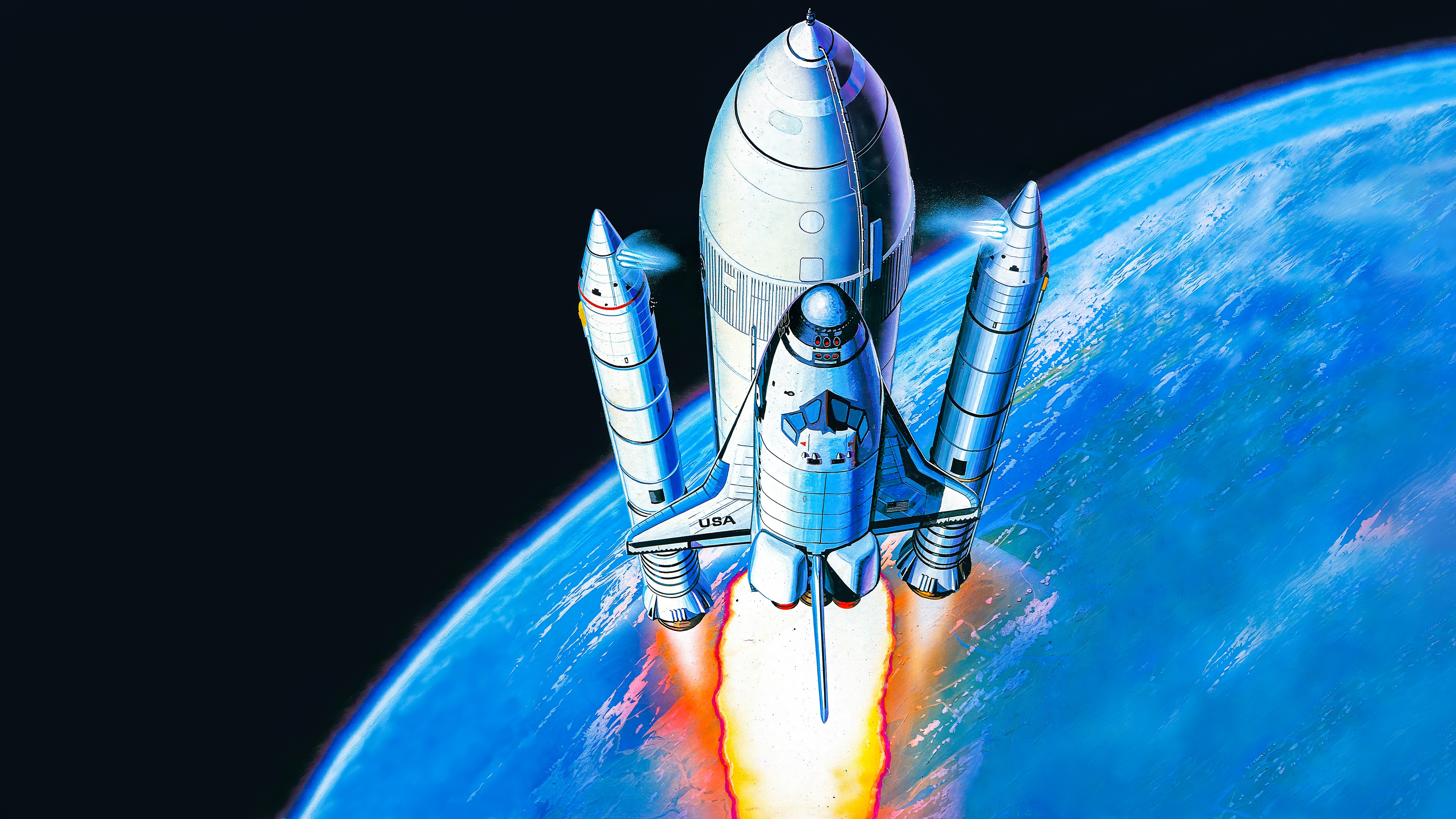 Космическая ракета арт