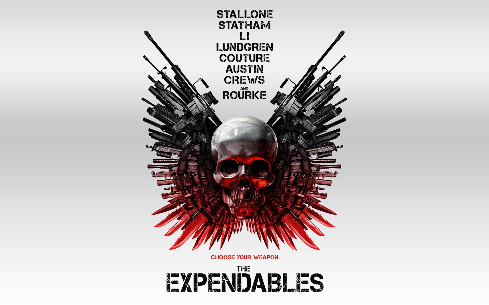 skull, the expendables, gun, movie