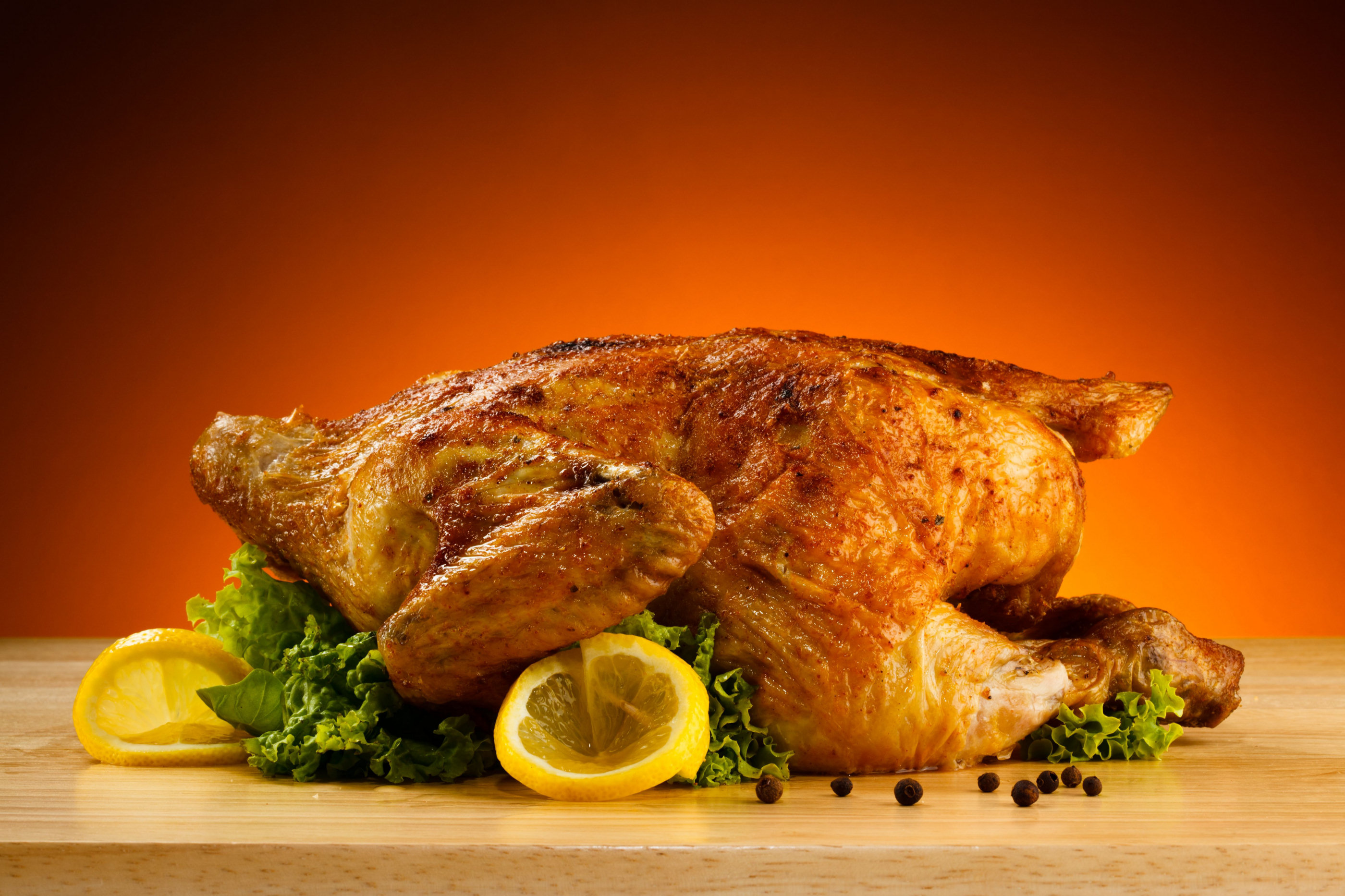 food, chicken, meal, roast Aesthetic wallpaper