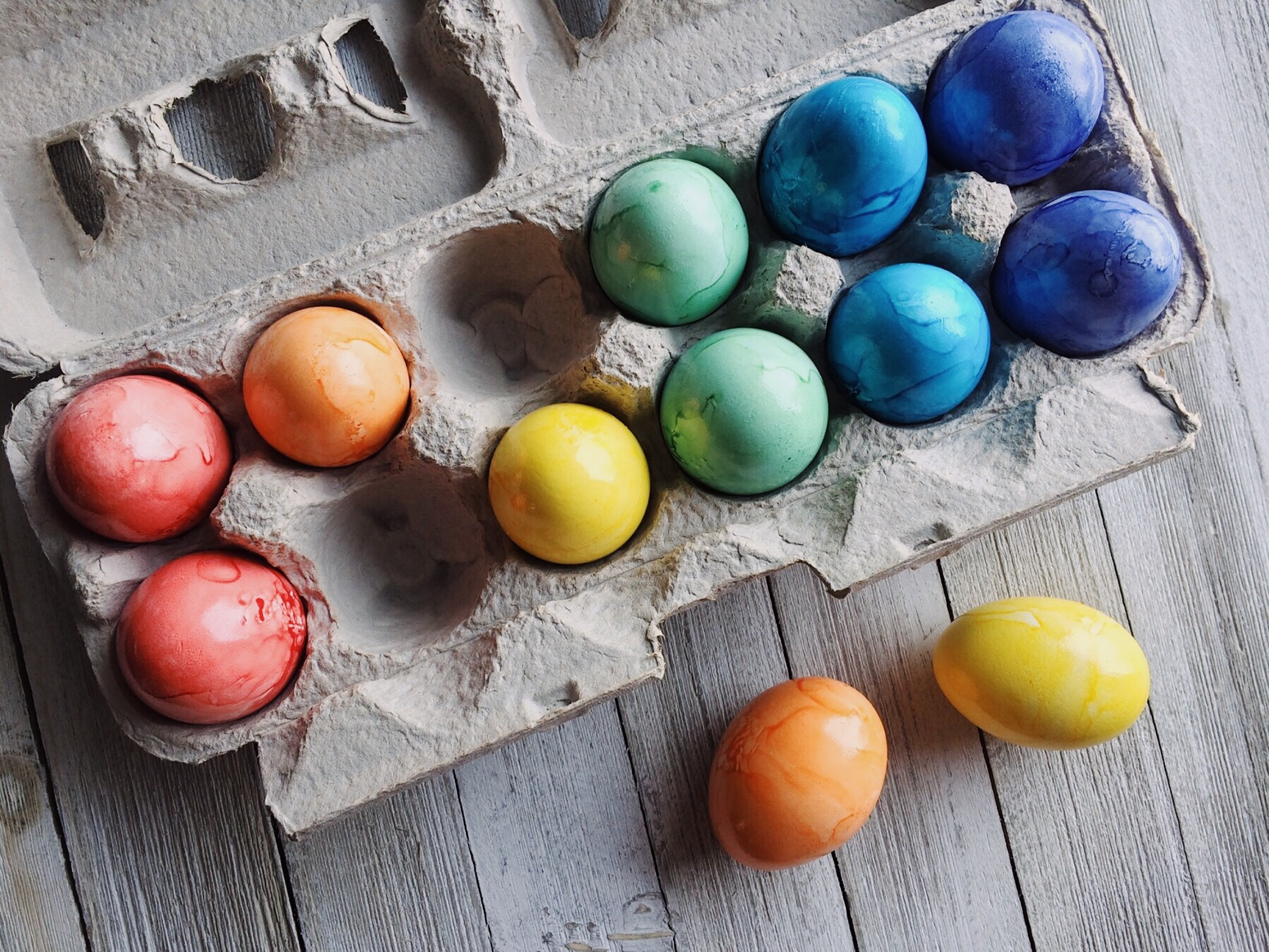 holidays, eggs, easter, multicolored, motley, painted