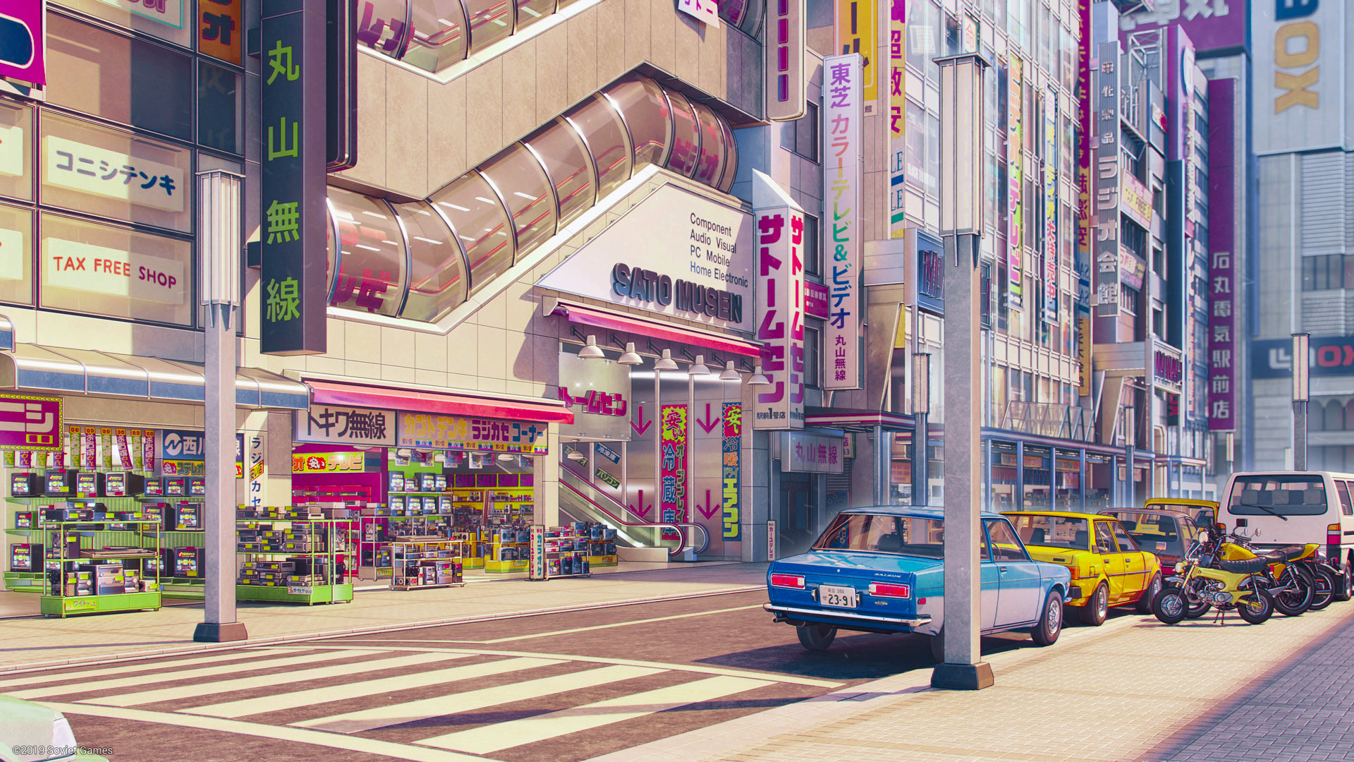 Улица Акихабара Токио аниме