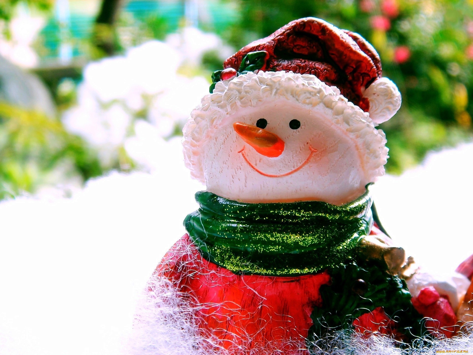 toys, winter, background, snowman Full HD
