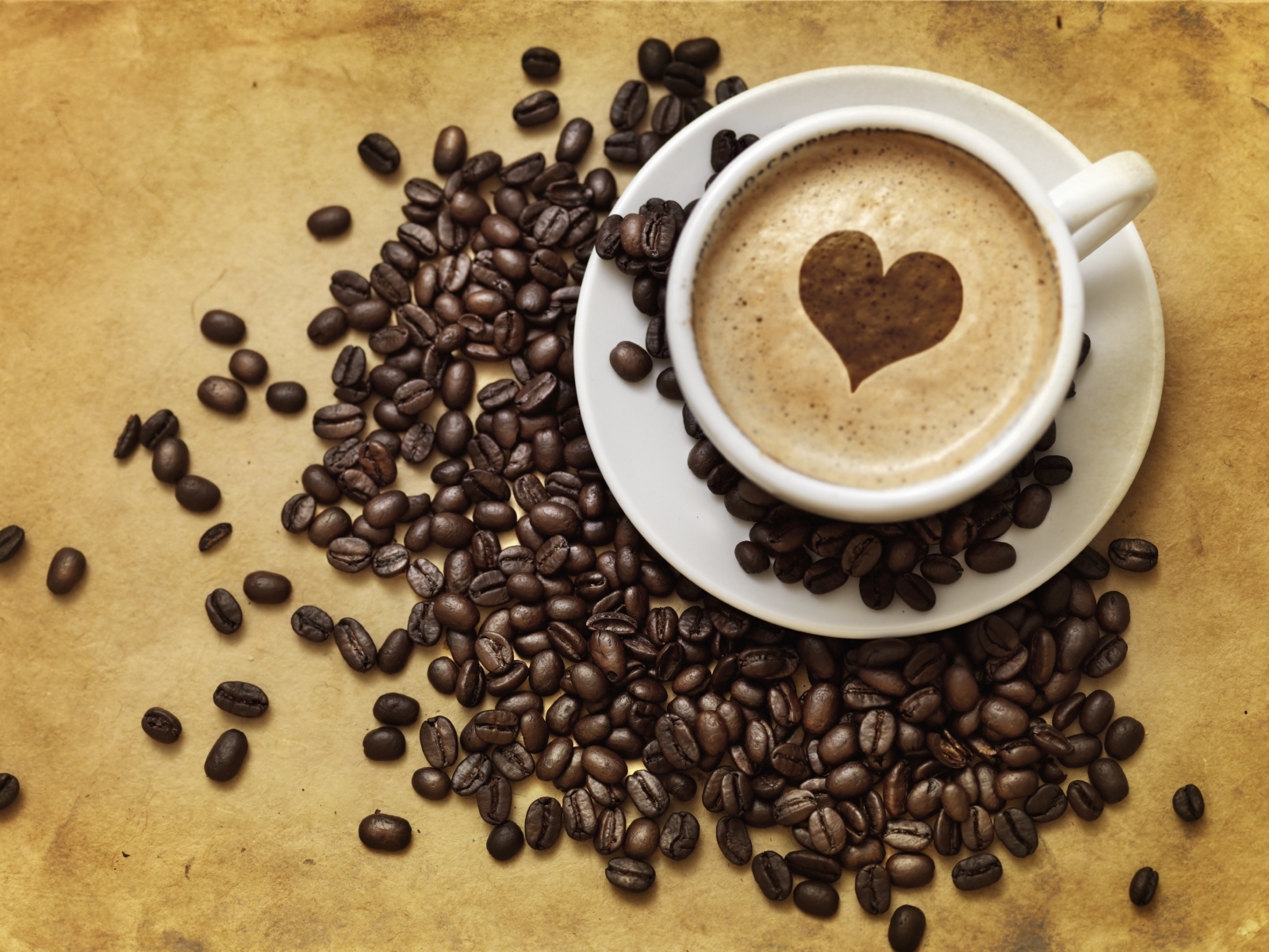 Download mobile wallpaper Coffee, Drinks, Food, Valentine's Day, Hearts, Love for free.