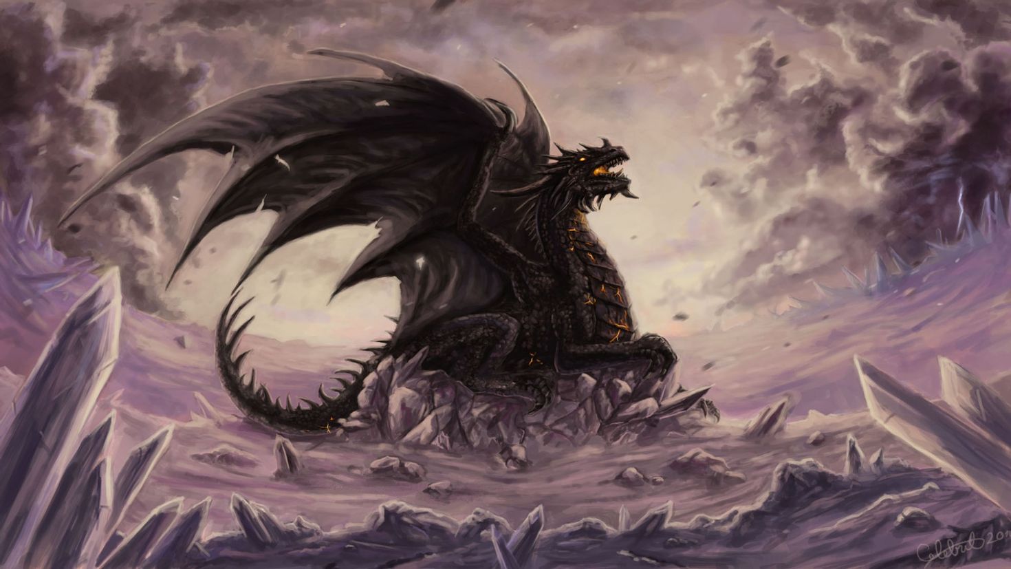 Картинки дракон обои. Балаур дракон. Байрирон демон драконов. Дракон Блэк драгон. Гебридский чёрный дракон.