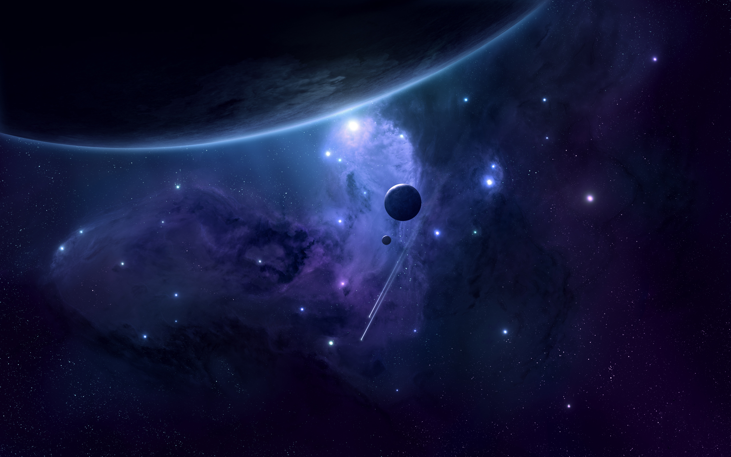Скачать обои бесплатно Планеты, Космос, Звезды, Планета, Научная Фантастика картинка на рабочий стол ПК