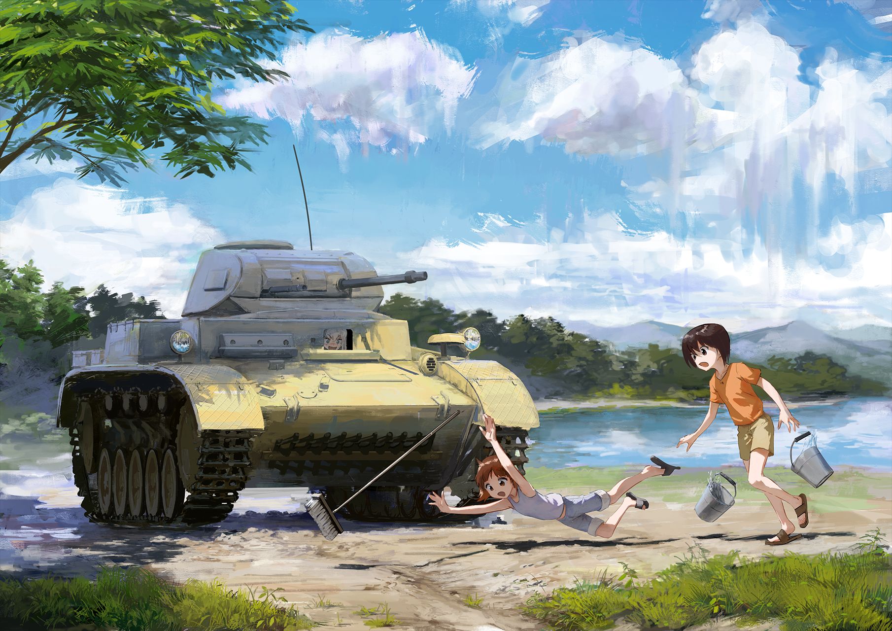 Girls und Panzer танк Михо