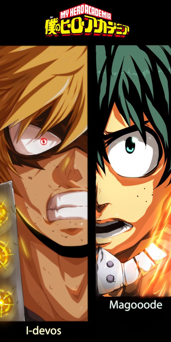 Papel De Parede Para Celular Anime Izuku Midoriya Katsuki Bakugou Minha Academia De Heróis