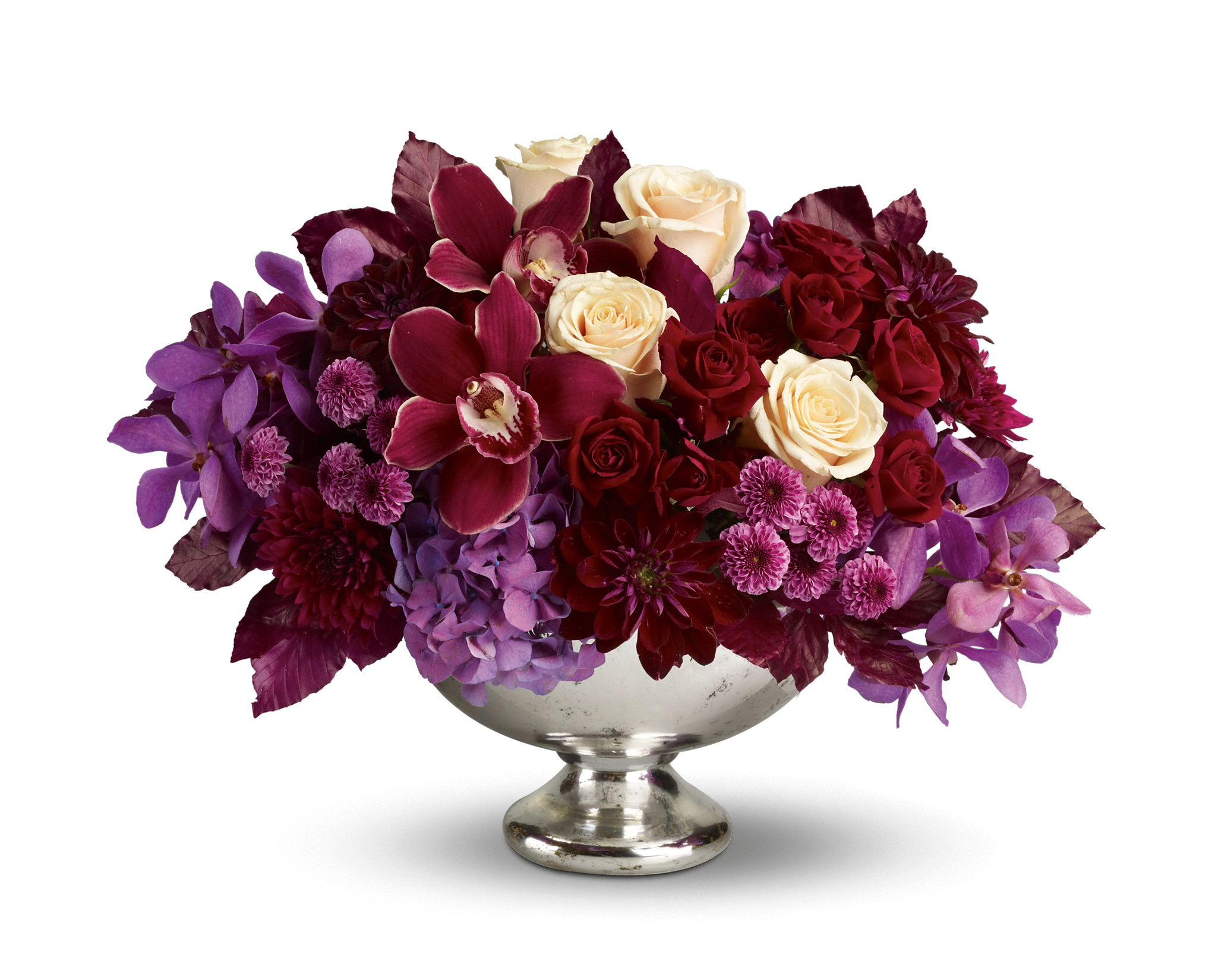 orchid, photography, still life, bowl, chrysanthemum, purple flower, red flower, rose, white flower Full HD