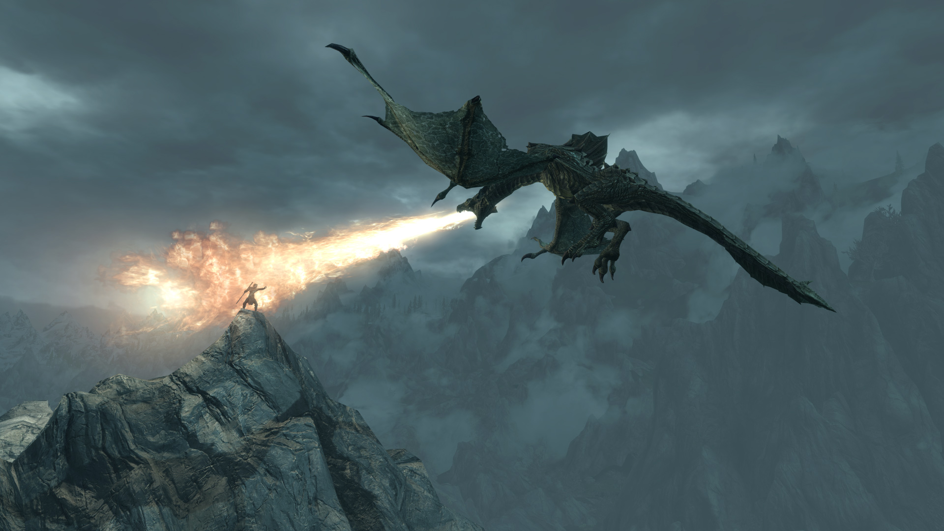 Elder Scrolls 5: Skyrim дракон
