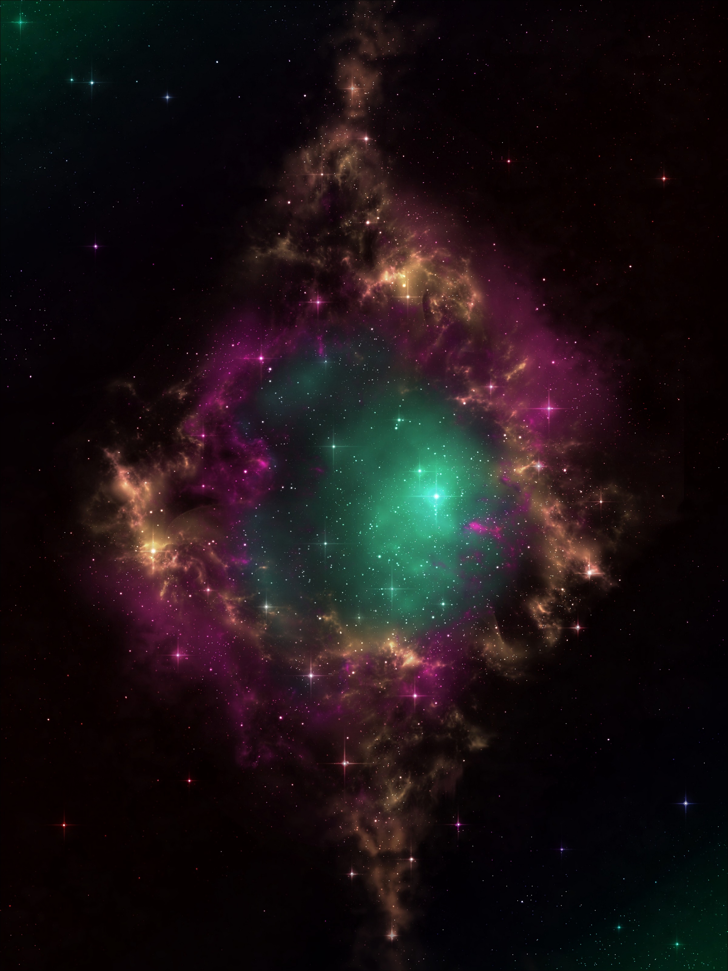 nebula, open space, universe, stars, galaxy, congestion, conglomeration, portal Full HD