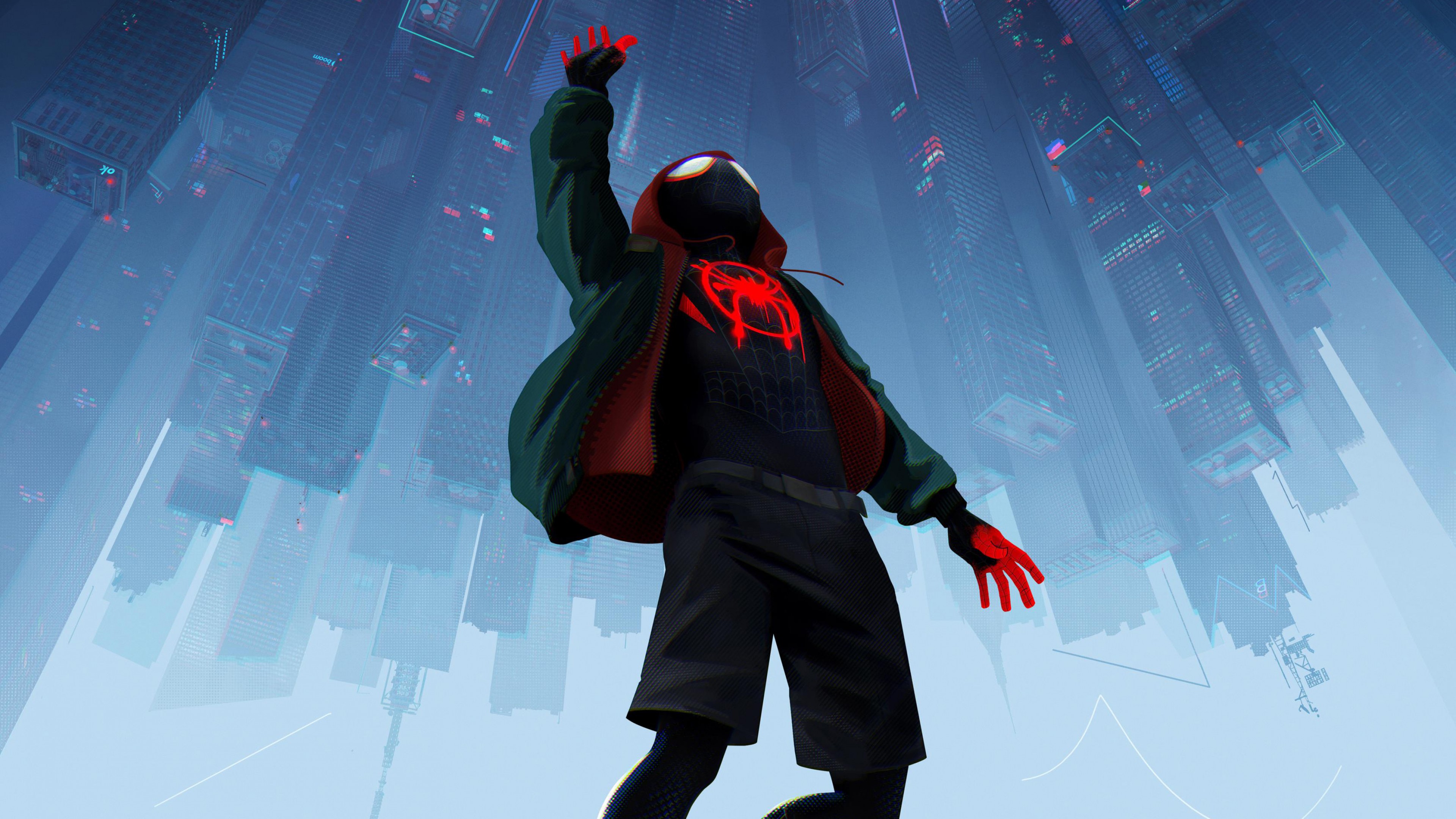 spider man, spider man: into the spider verse, miles morales, movie lock screen backgrounds