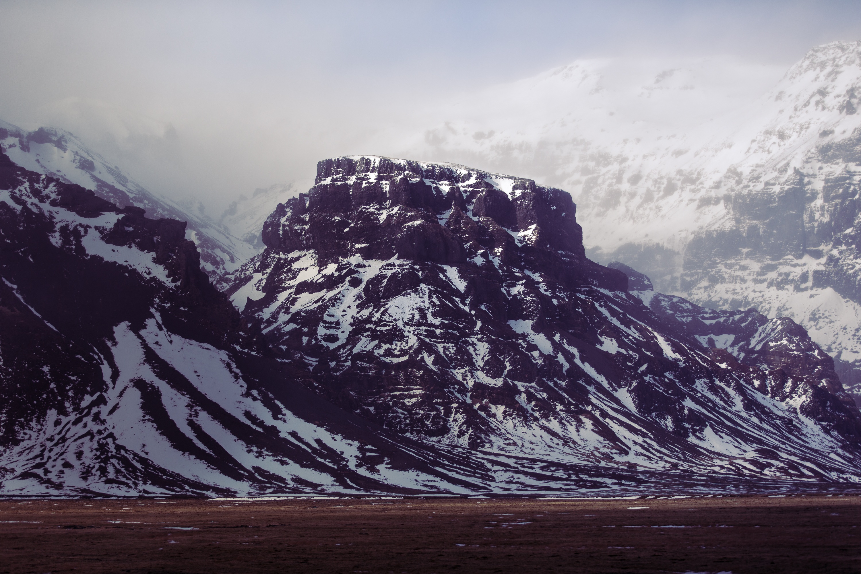 горы дагестана зимой