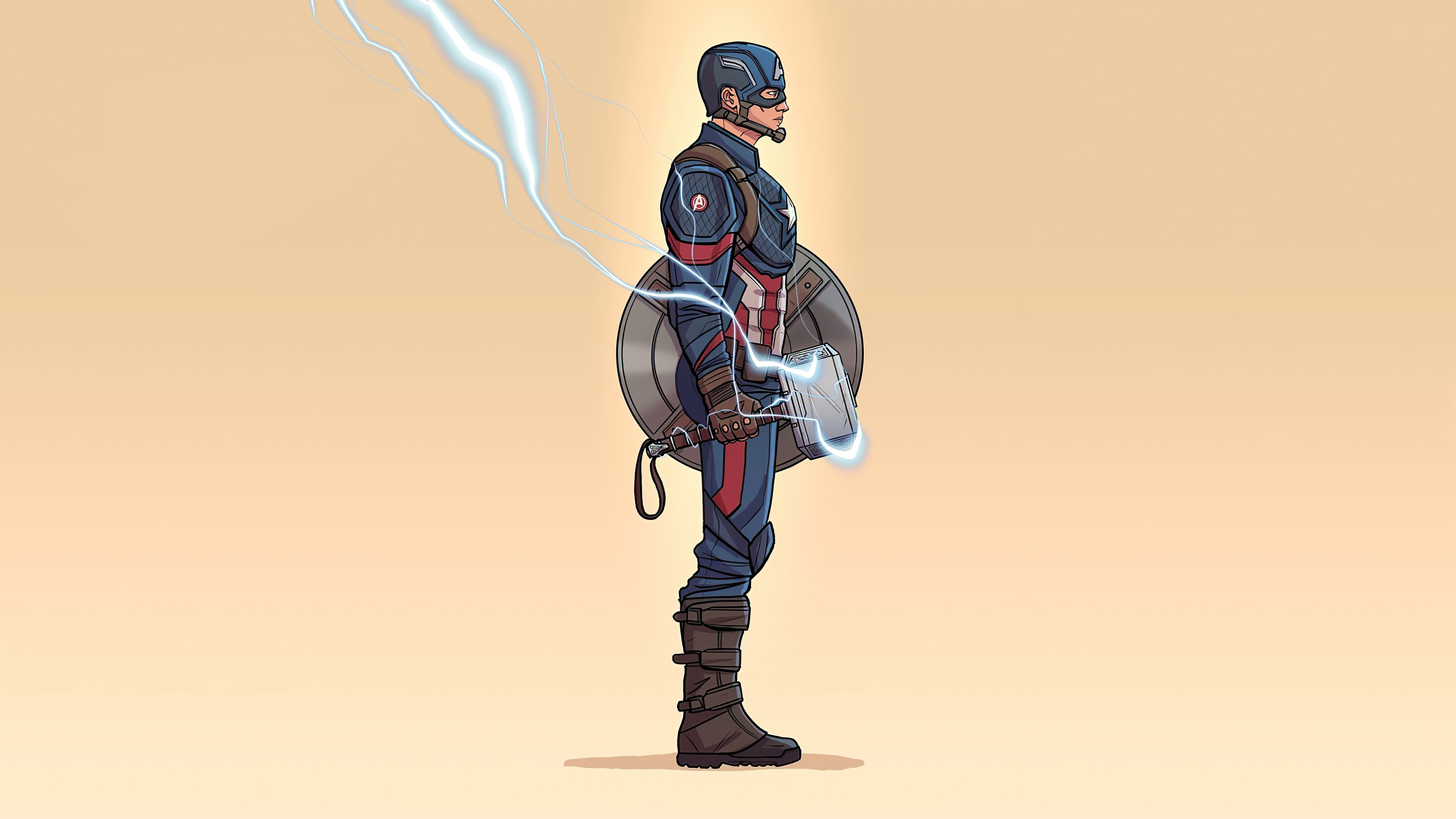 captain america, comics, mjölnir