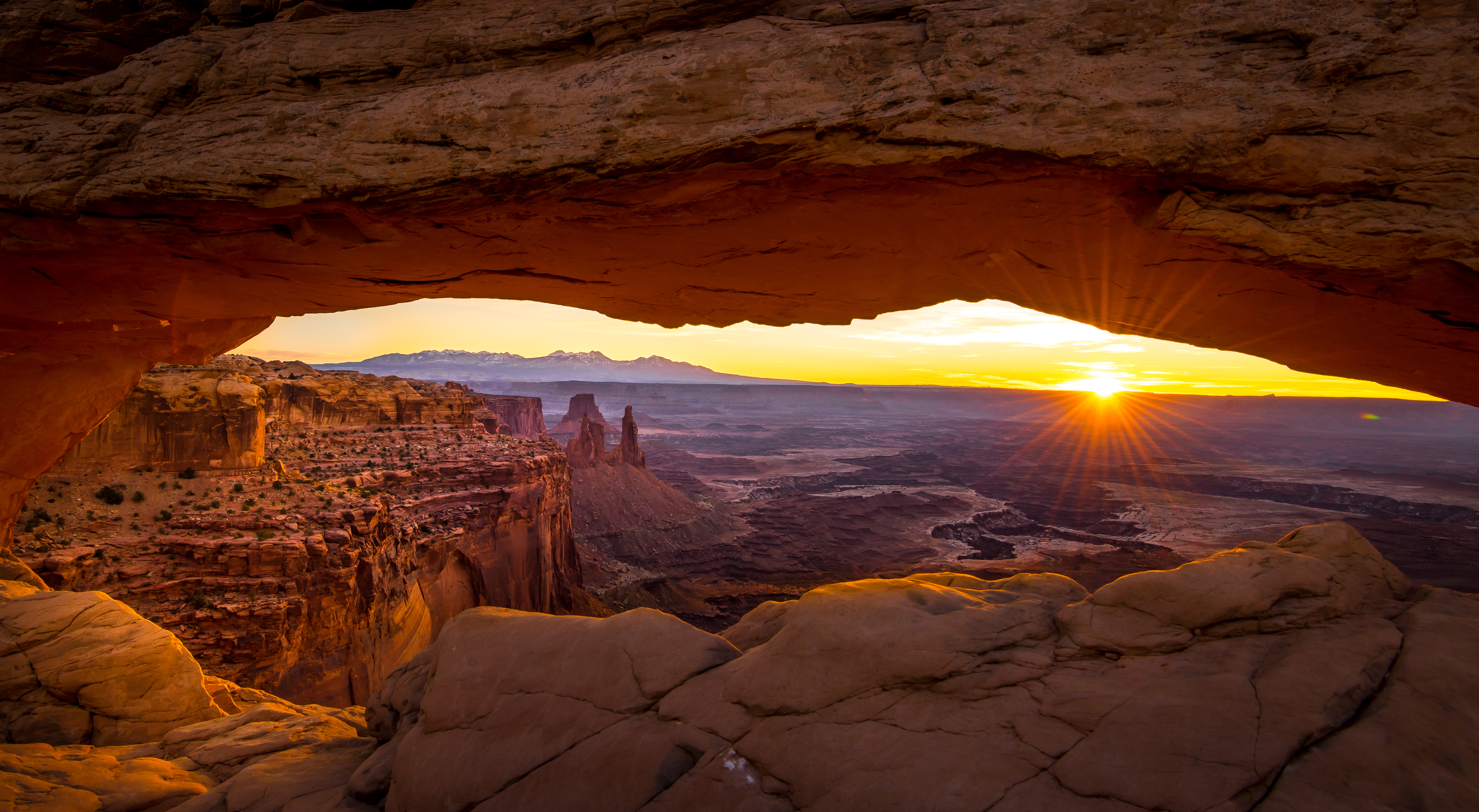 sunset, earth, mesa arch, canyonlands national park, sunrise, utah, canyons