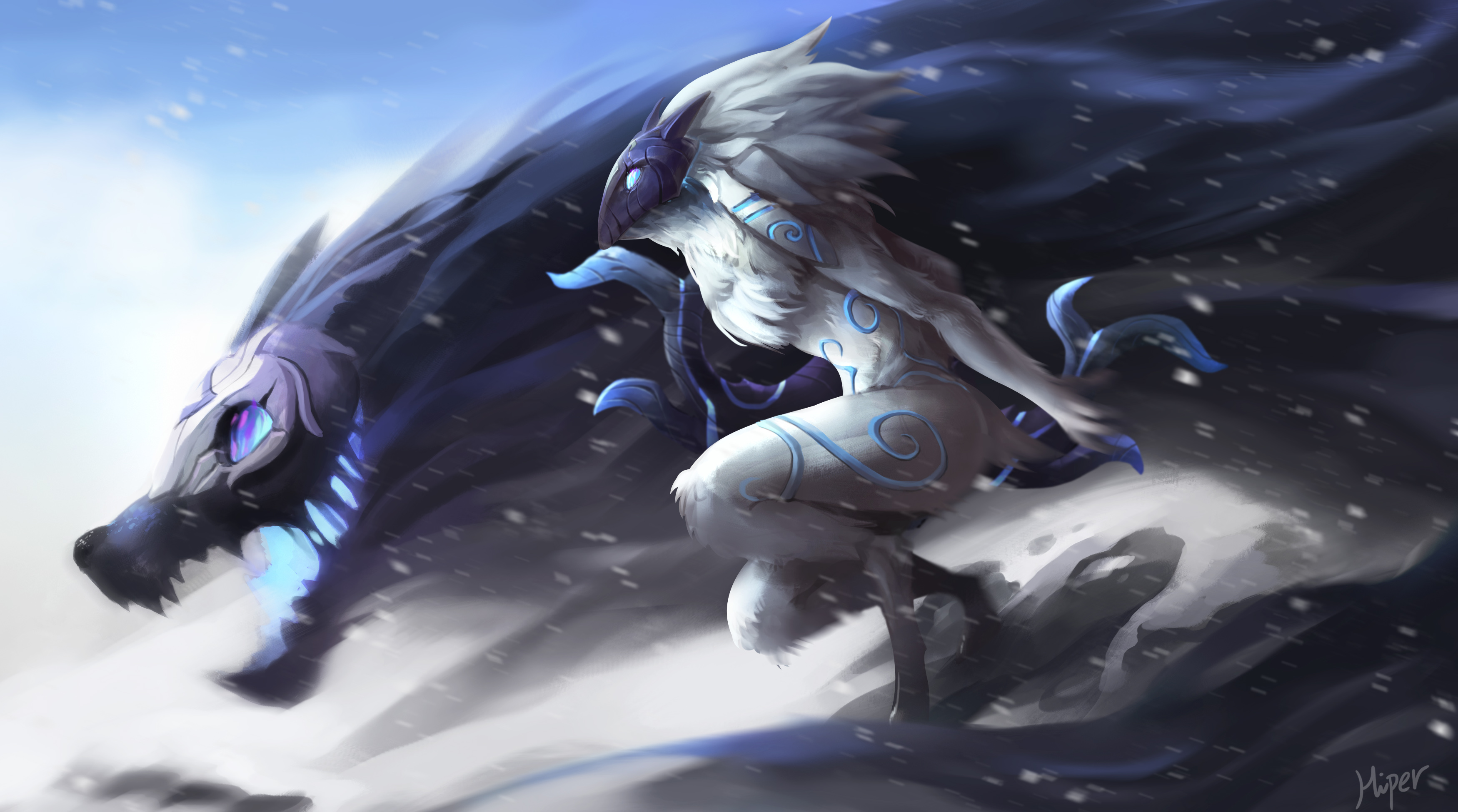 kindred (league of legends), video game, league of legends UHD