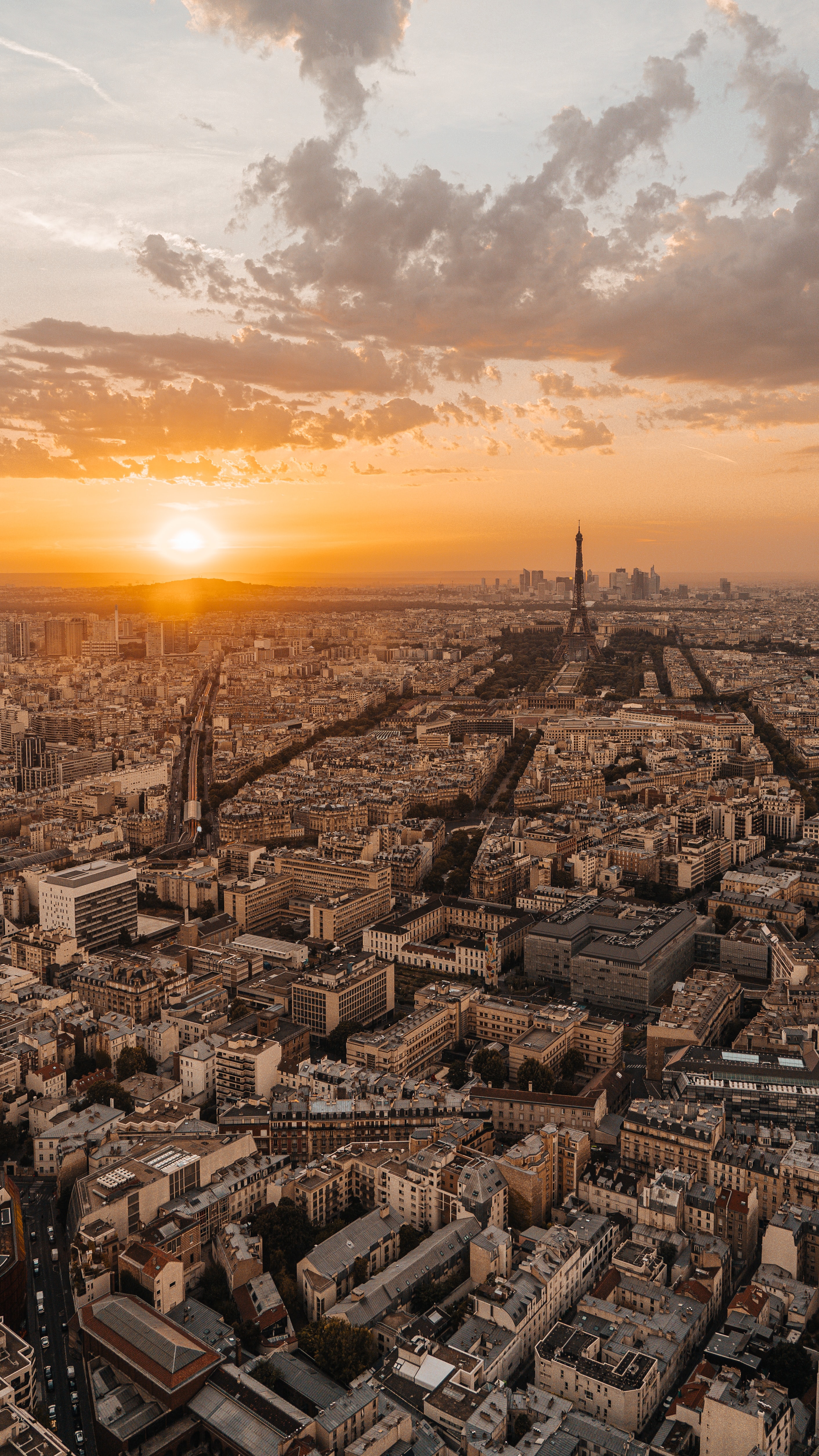 france, cities, sunset, city, building, roof, roofs UHD