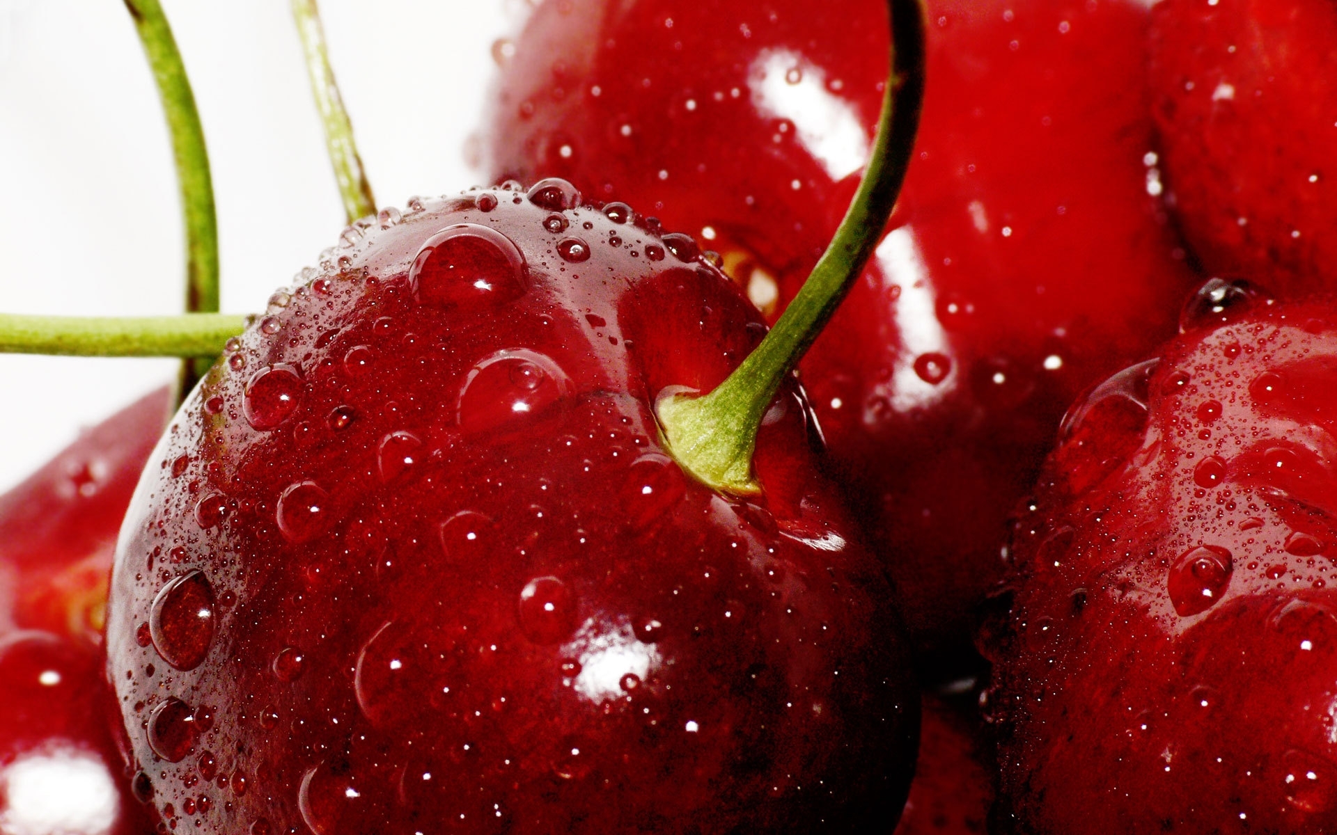 fruits, sweet cherry, food, red 8K