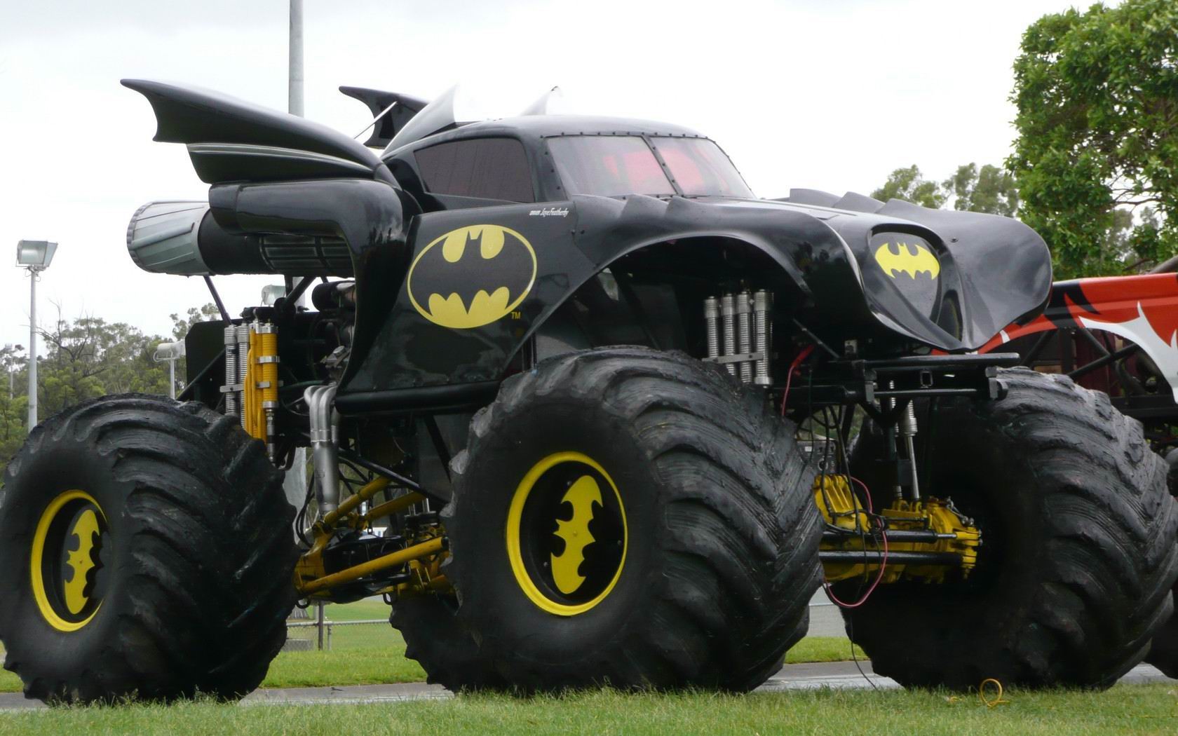 monster truck, vehicles, batman 8K