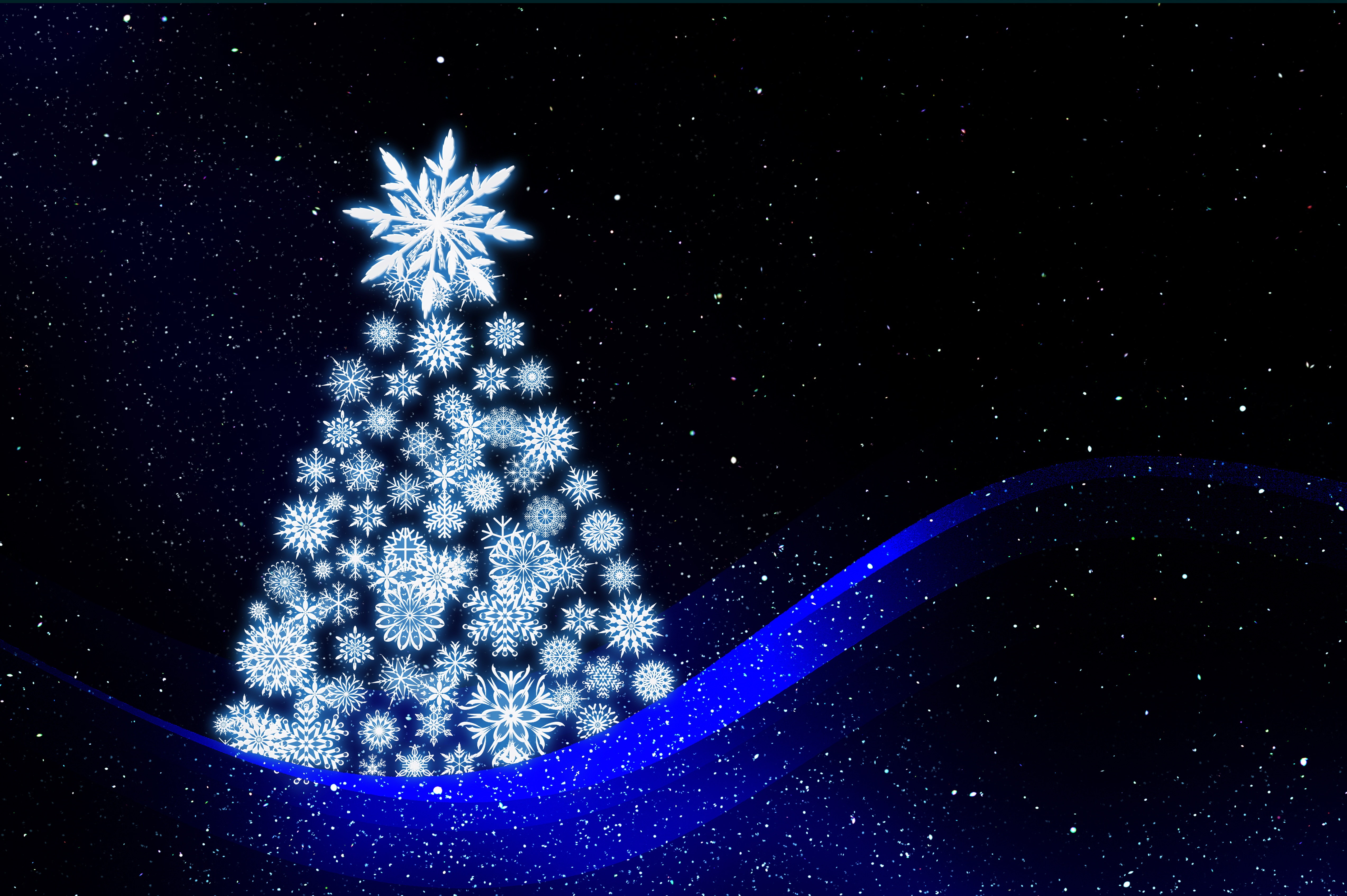 120670 Hintergrundbild herunterladen neues jahr, weihnachtsbaum, feiertage, kunst, neujahr - Bildschirmschoner und Bilder kostenlos
