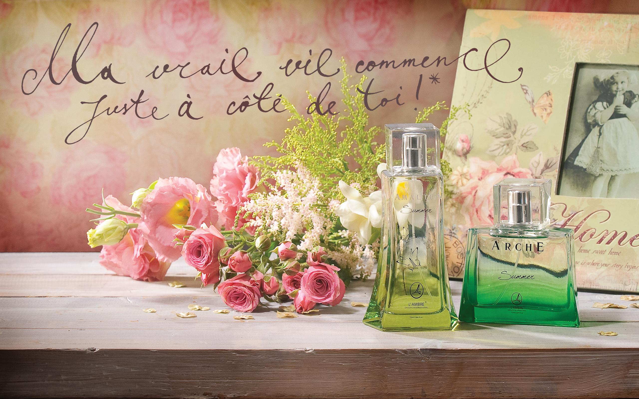 Mobile wallpaper perfume, romantic, photography, still life, flower, french, paris