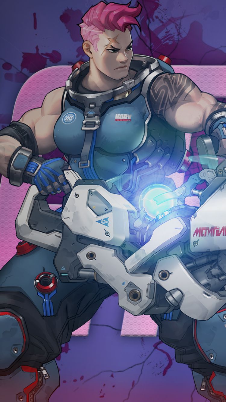 Overwatch - Zarya portrait by Pizza-Surgeon on DeviantArt