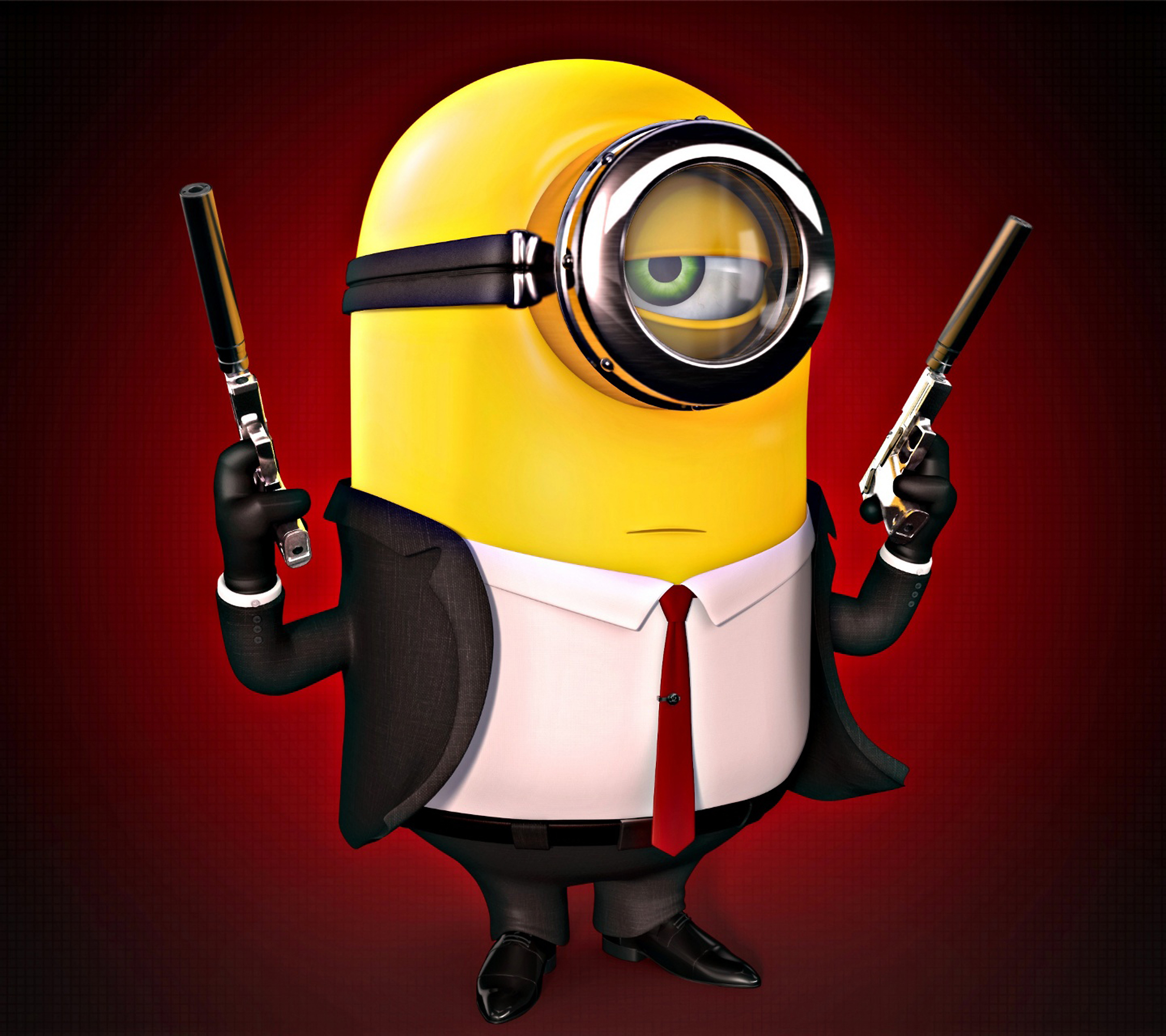 cartoon, despicable me, funny, red mobile wallpaper