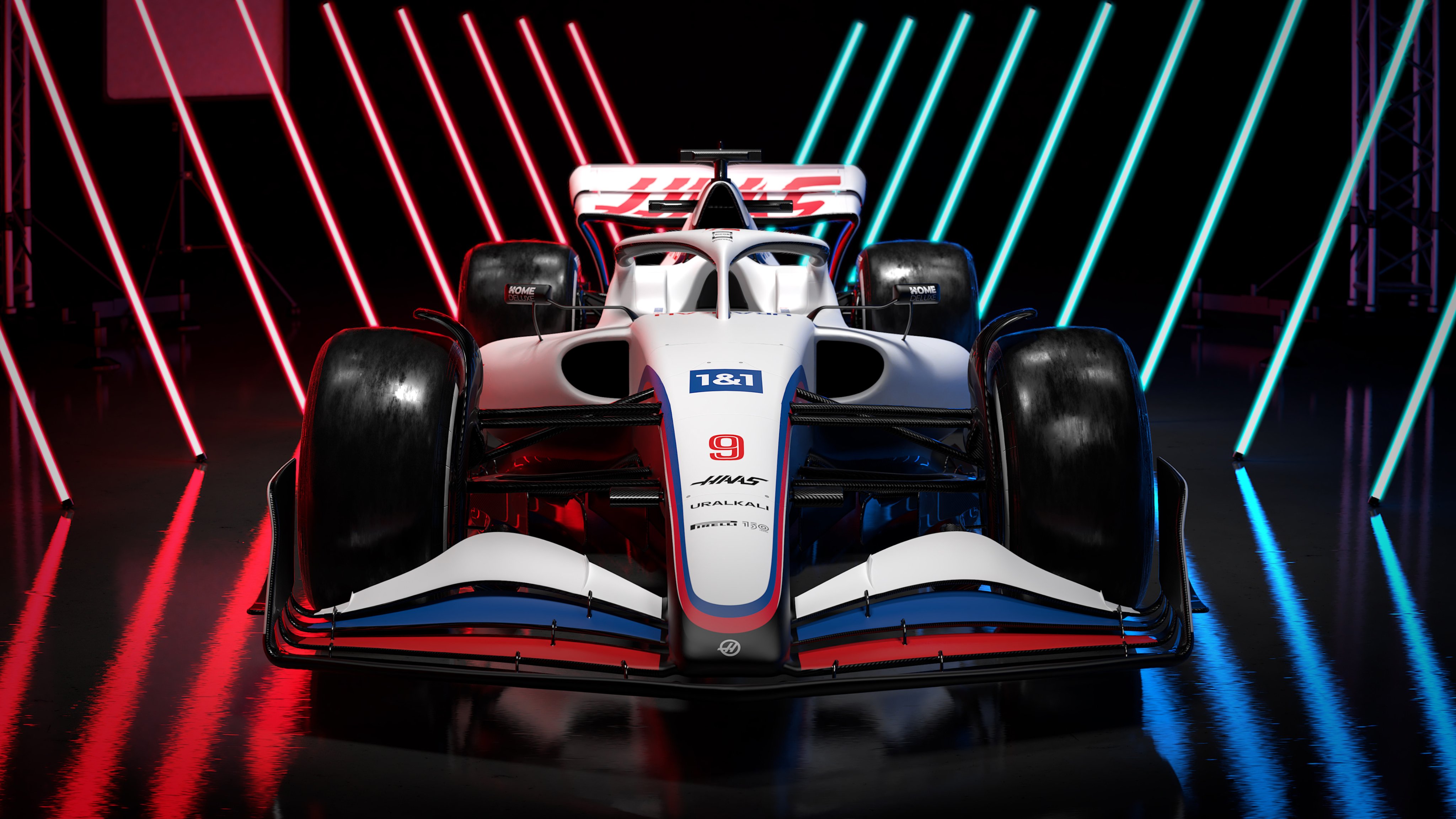 Haas F1 Team Desktop Background Image