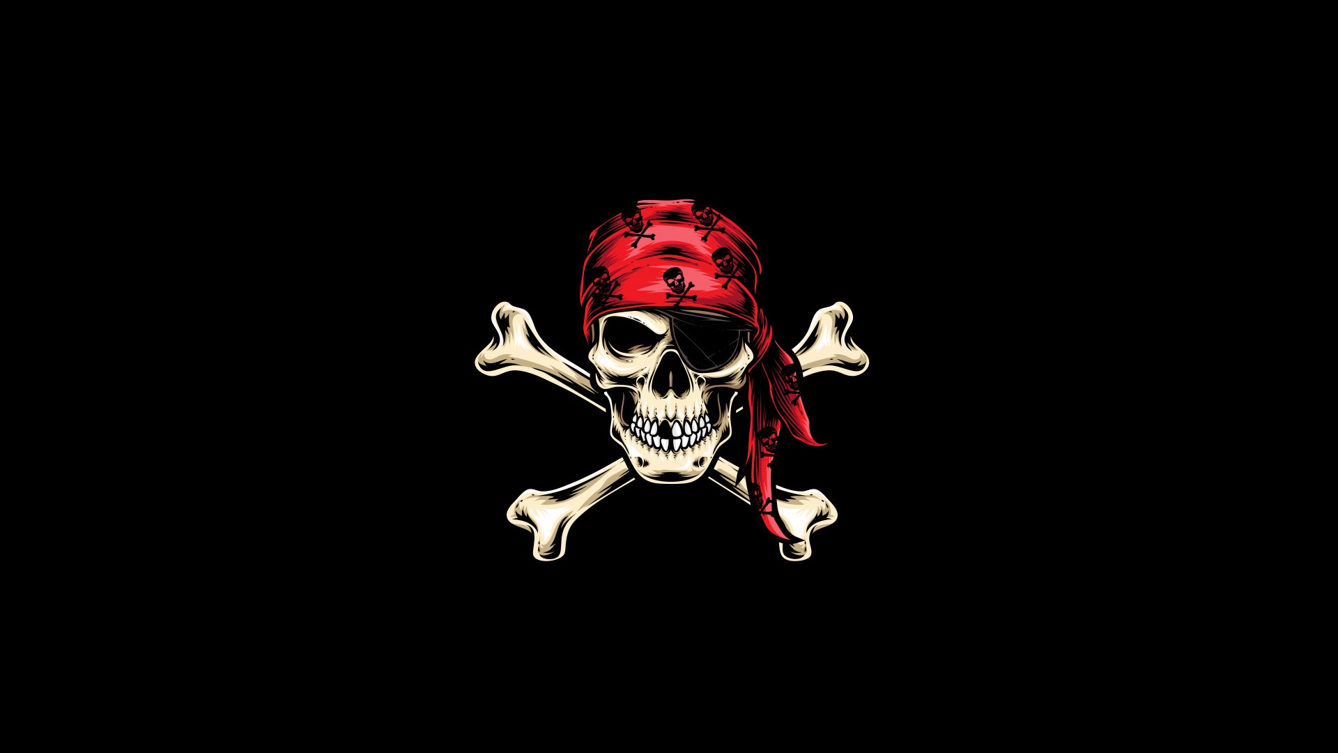 skull, dark, bones, pirate