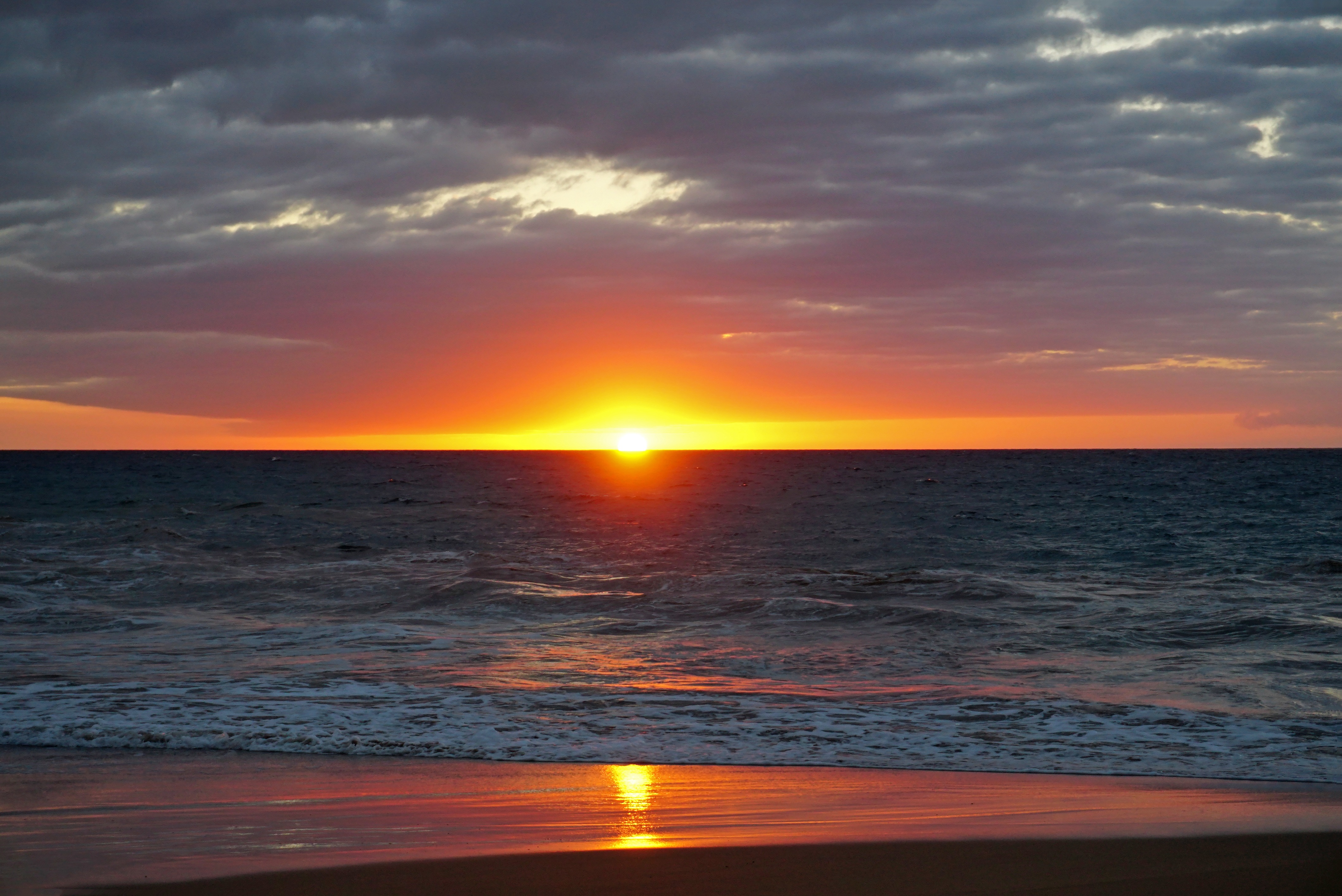141059 Hintergrundbild herunterladen sea, natur, sunset, horizont, ufer, bank - Bildschirmschoner und Bilder kostenlos