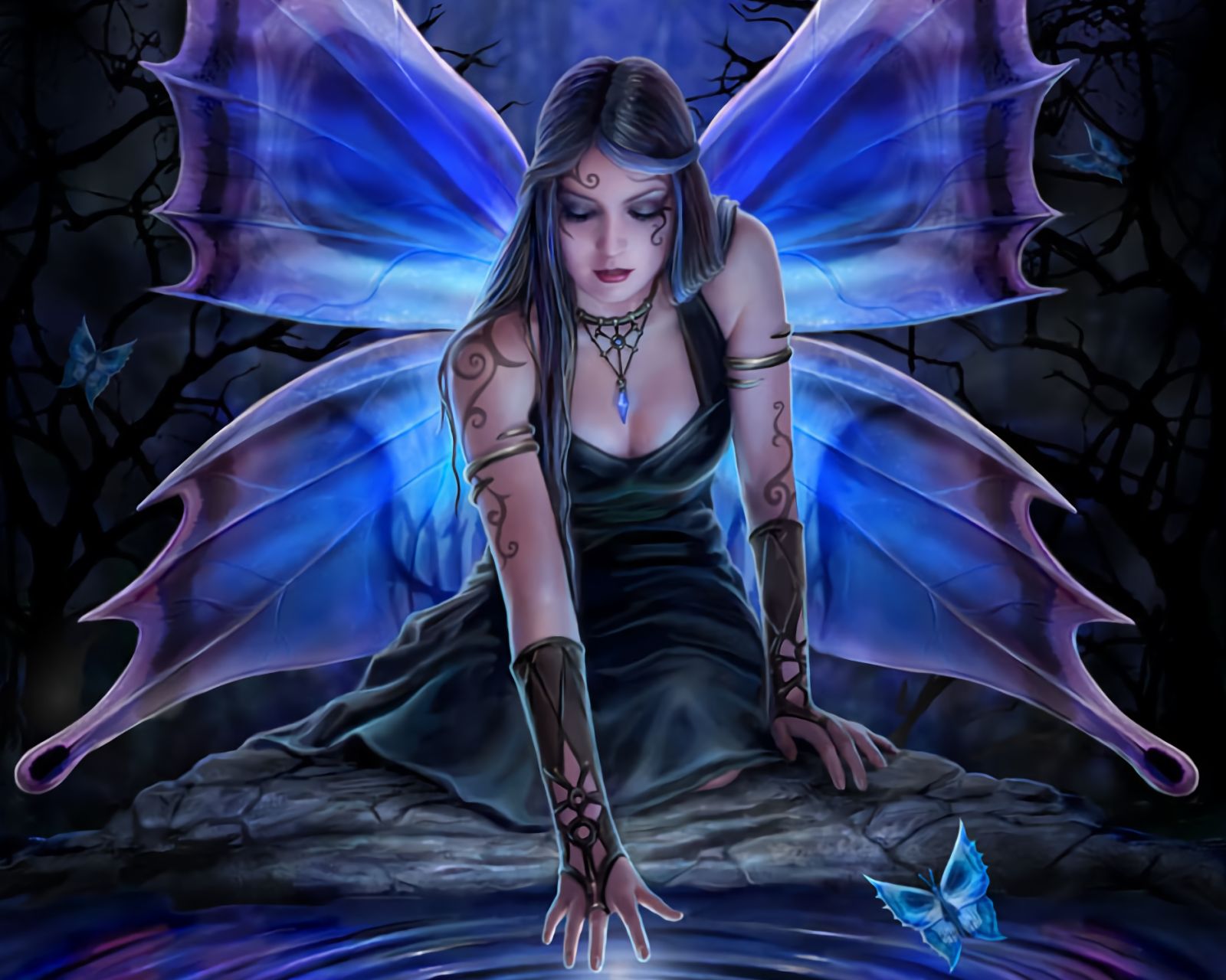 Gothic Fairy Tattoo Design free image download